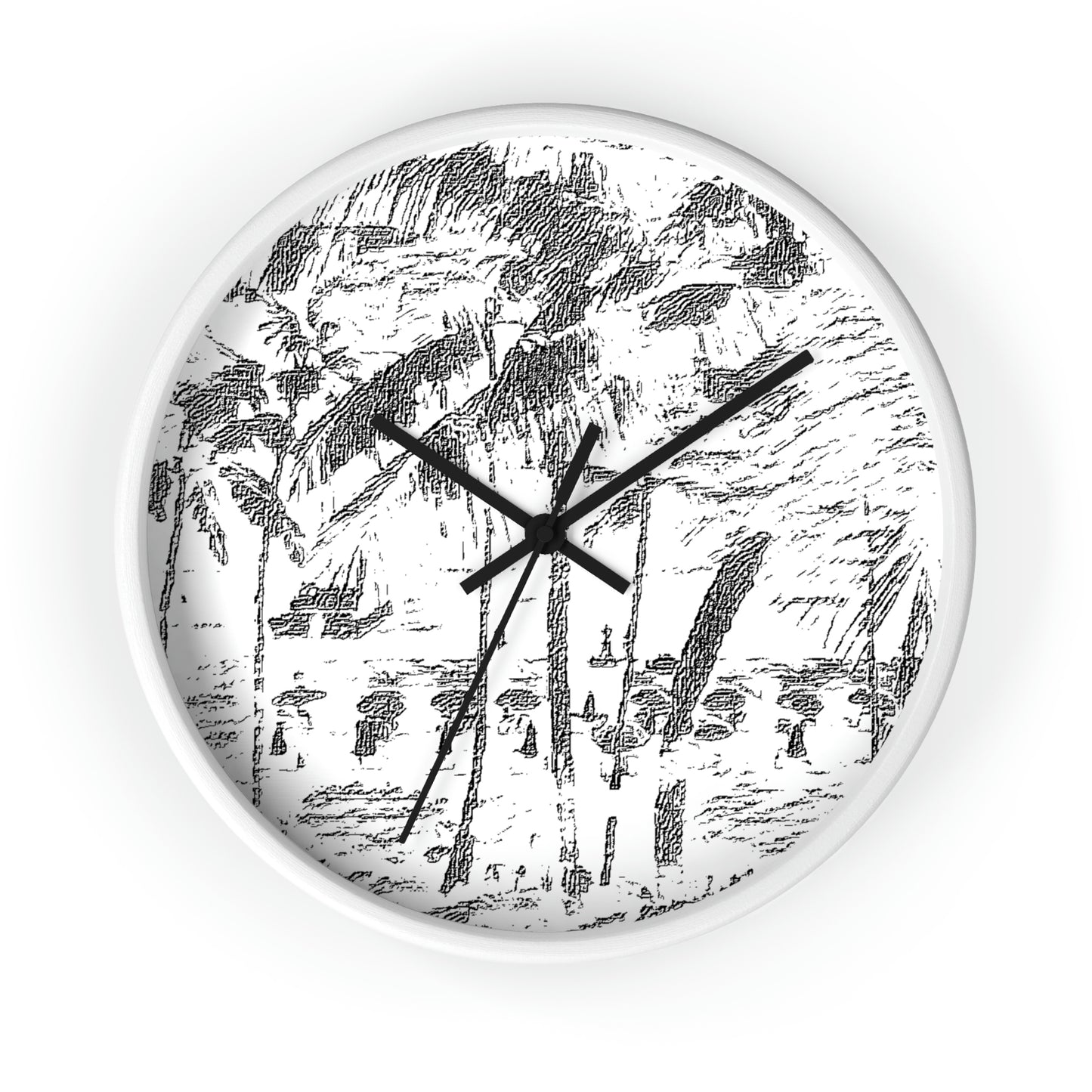 Wall Clock ... "The Royal Hawai'ian: Waikiki Beach_Beach" ... Honolulu, HI ... Ocotber 2014 (Halloween) ... Original Works ...