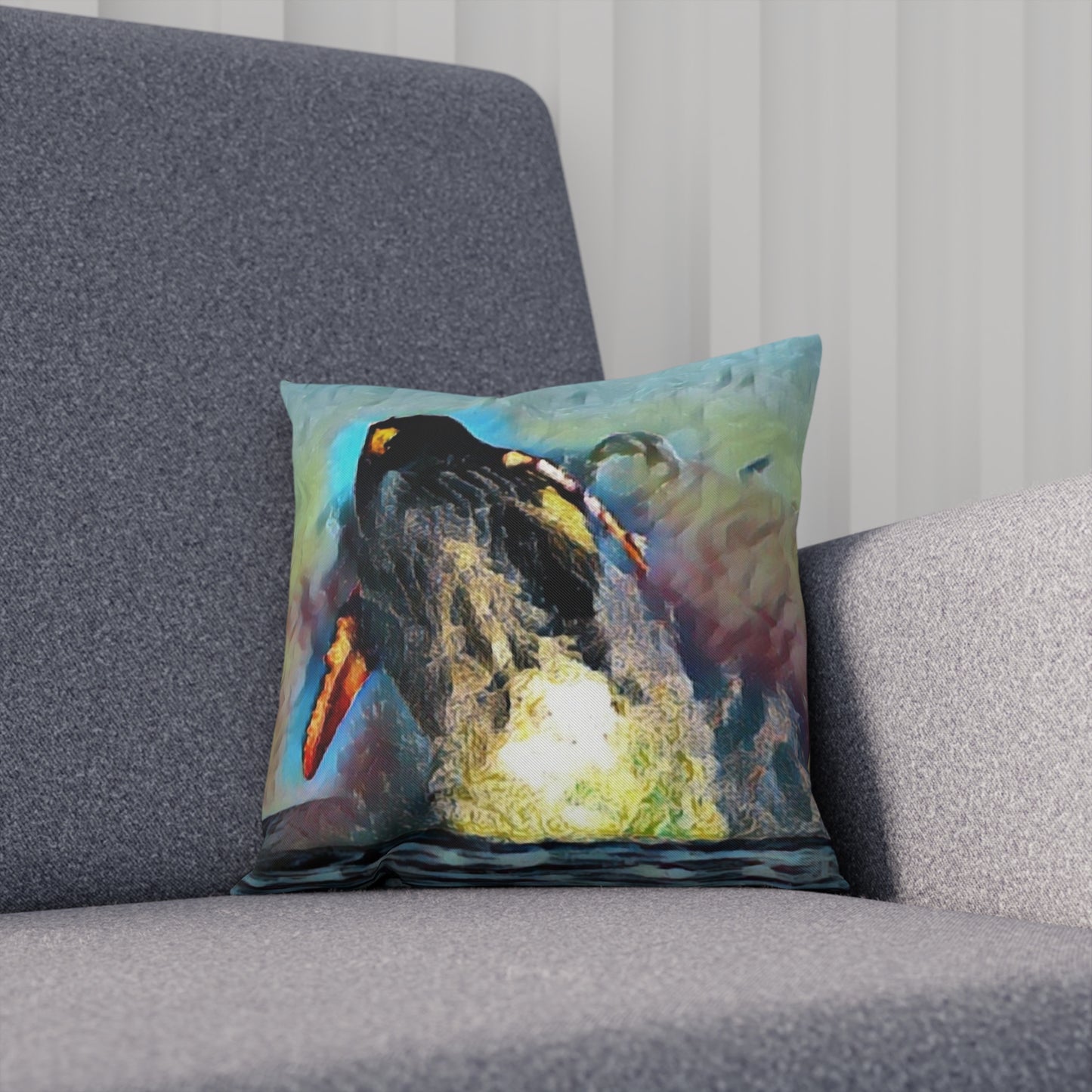 Cushion ... An Extraordinary Humpback Breach ... 'With Explosive Energy' ... Family Archives (KPH) ... Circa: 21st Century. Maui, HI ... Original Works ...