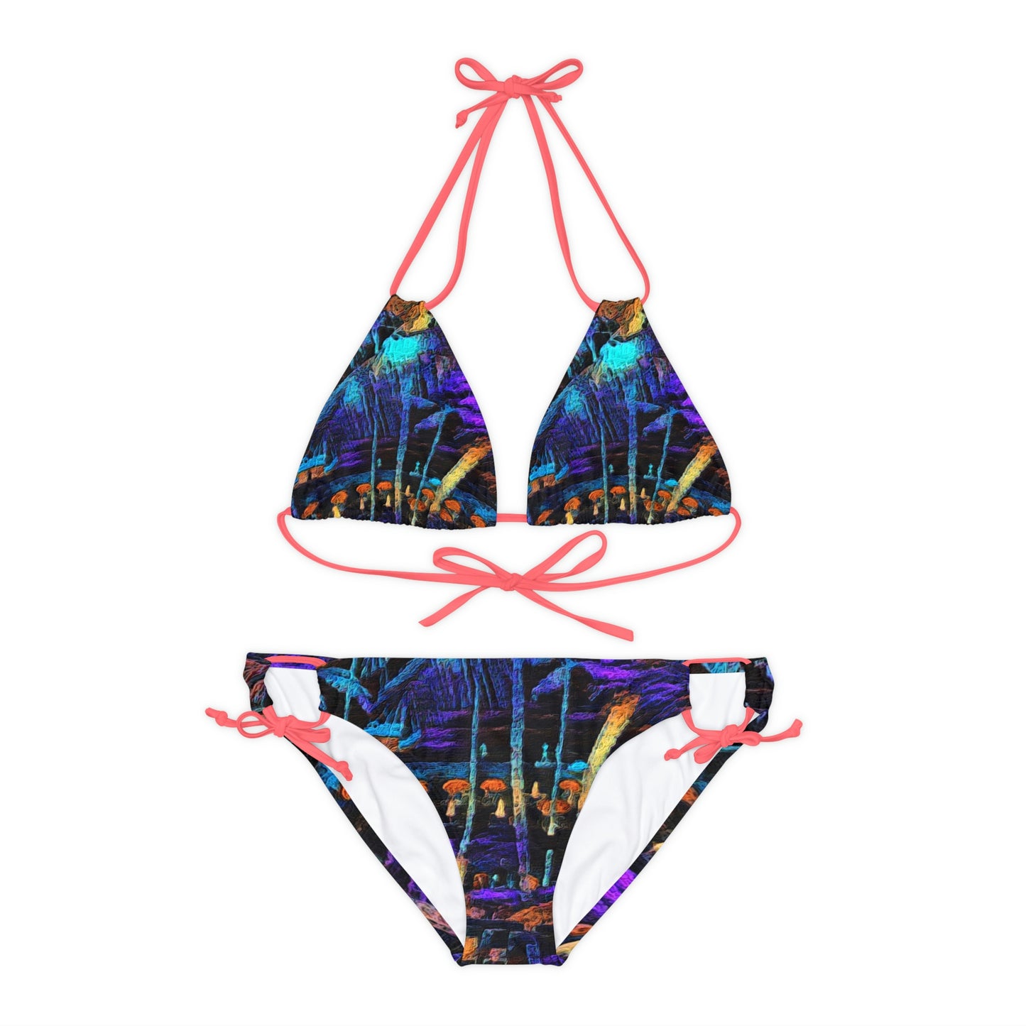Strappy Bikini Set (AOP) ... "The Royal Hawai'ian: Waikiki Beach_Beach" ... Honolulu, HI ... Ocotber 2014 (Halloween) ... Original Works ...