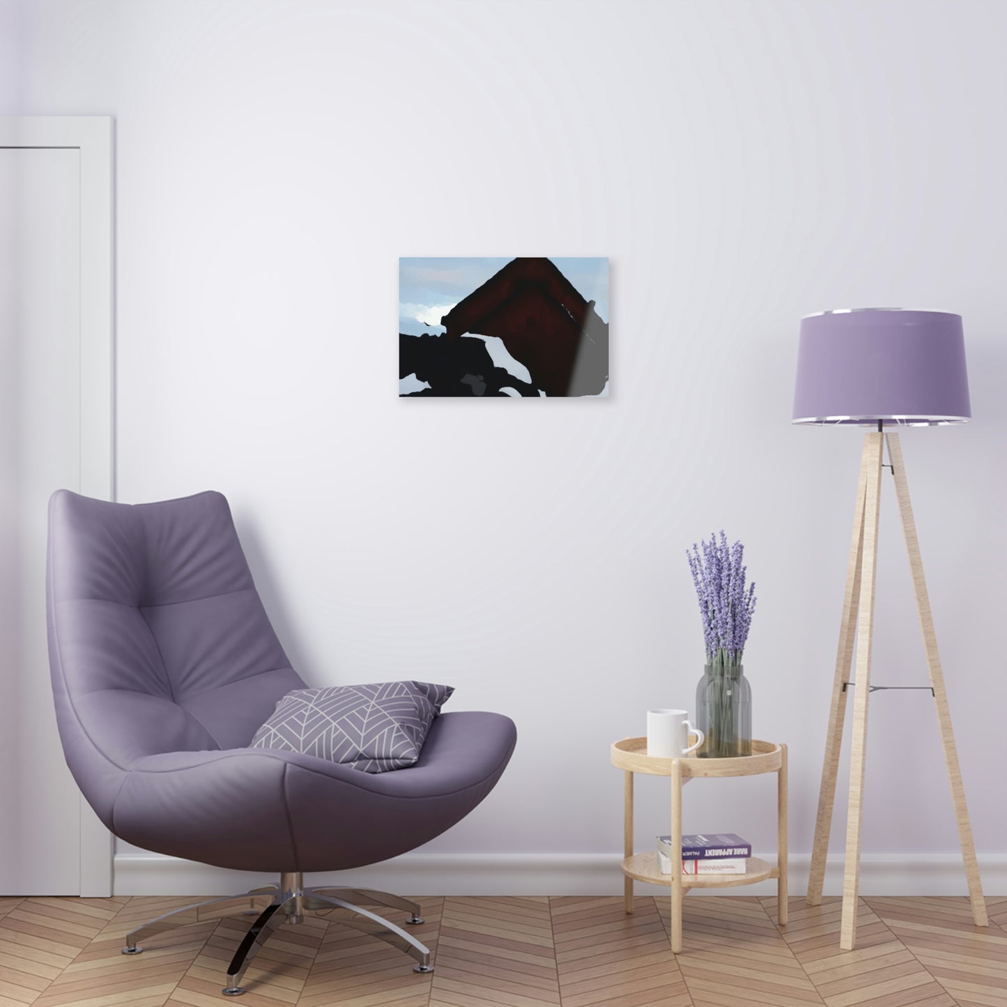 Acrylic Prints ... After An Intense Snow Storm ... 'Digging Out' ... A Vehicle & Cabin "In The Mountains" ... March 2023 ... Original Works ...