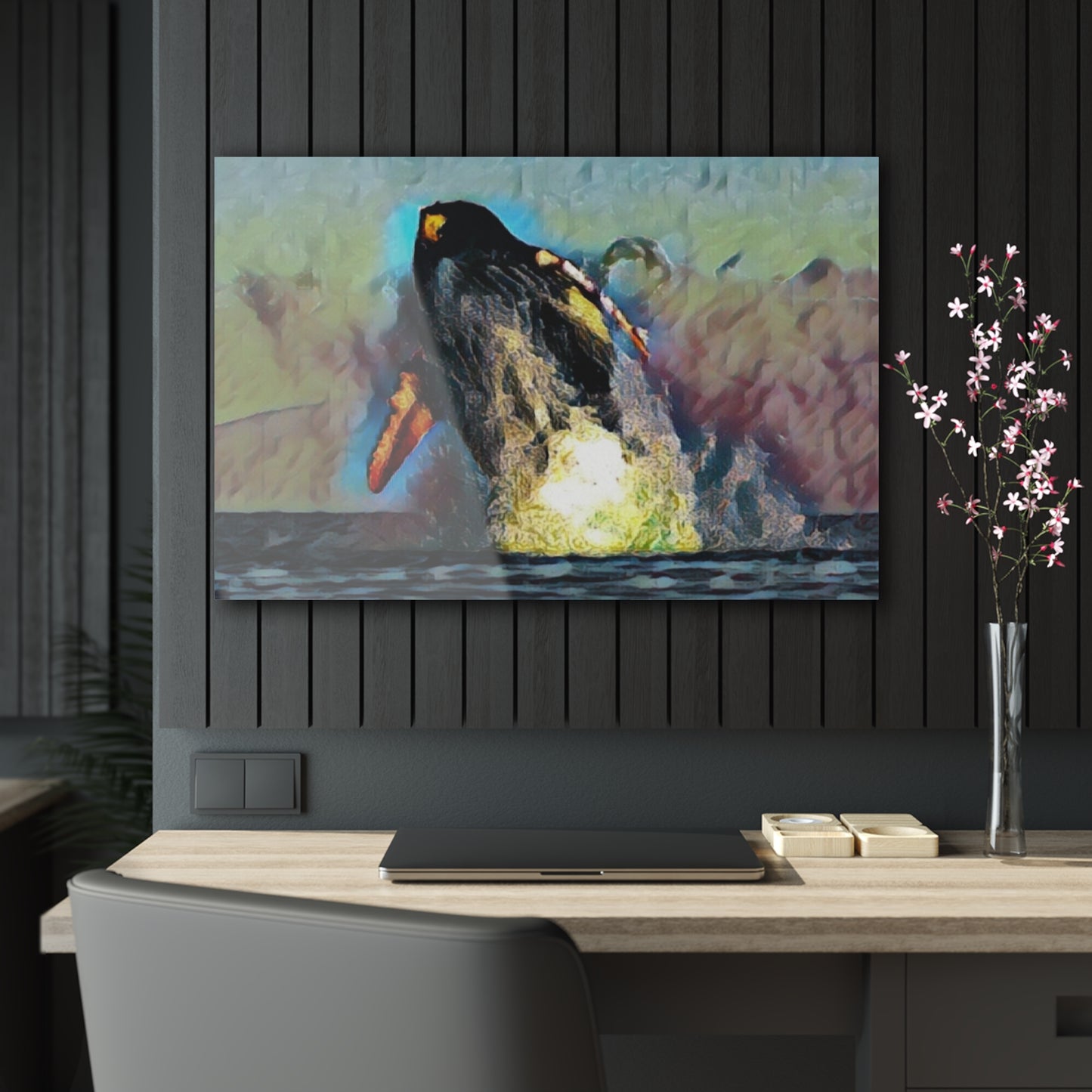 Acrylic Prints ... An Extraordinary Humpback Breach ... 'With Explosive Energy' ... Family Archives (KPH) ... Circa: 21st Century. Maui, HI ... Original Works ...