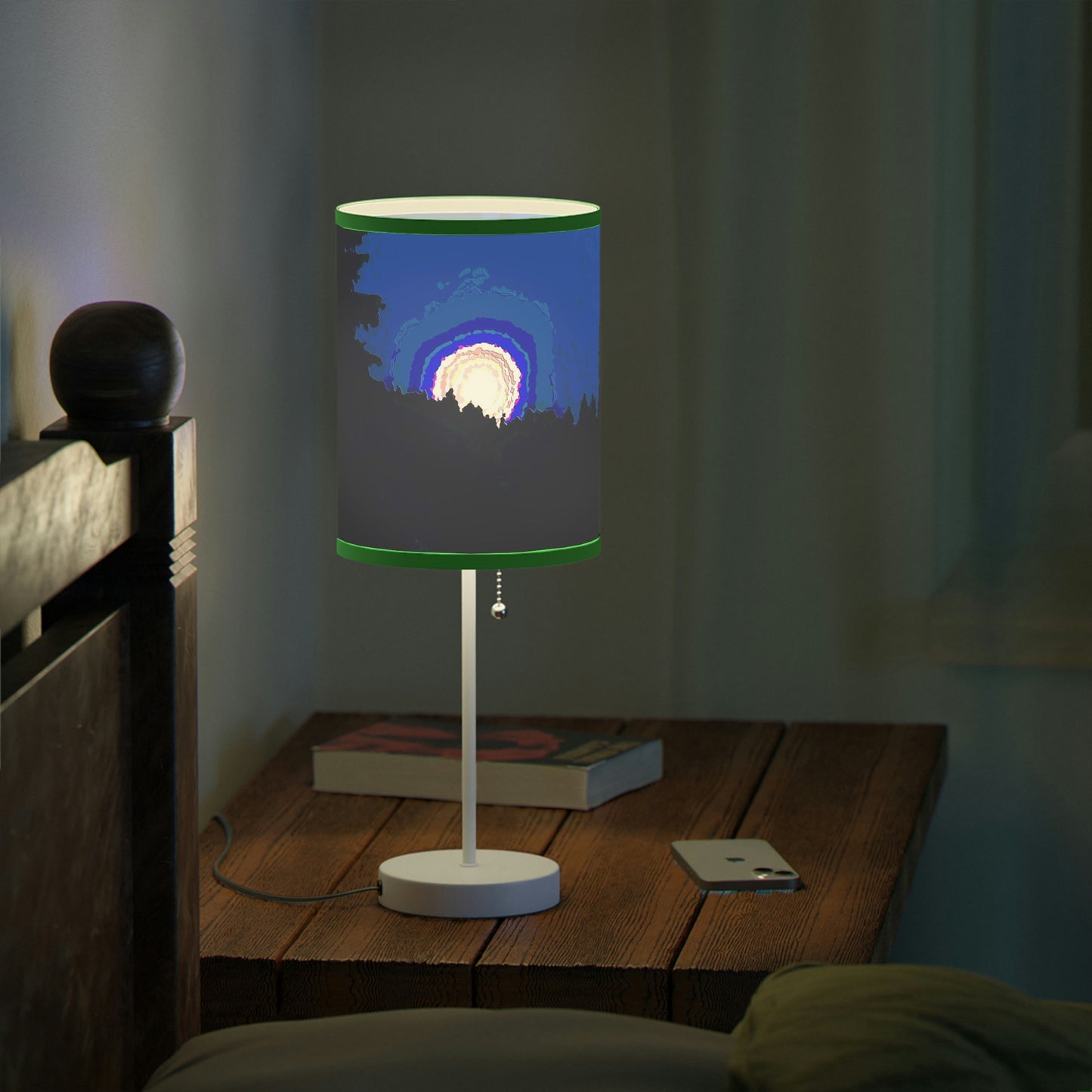 Lamp on a Stand, US|CA plug ... "The Road Home" ...' Over The River & Through The Woods To? ...' ... Moonscape Near Elk City, Idaho ... Original Works ... 5Jan23 ...