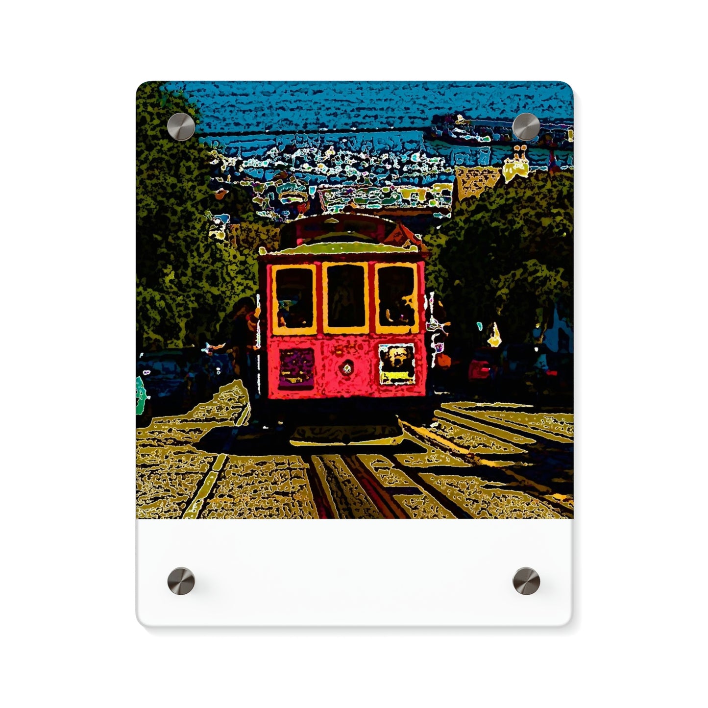 Acrylic Wall Art Panels ... San Francisco ... 'A Rice-A-Roni-A-San Francisco Treat' ... "A Cable Car Classic" ... Family Archives: 1973 ... Original Works ...