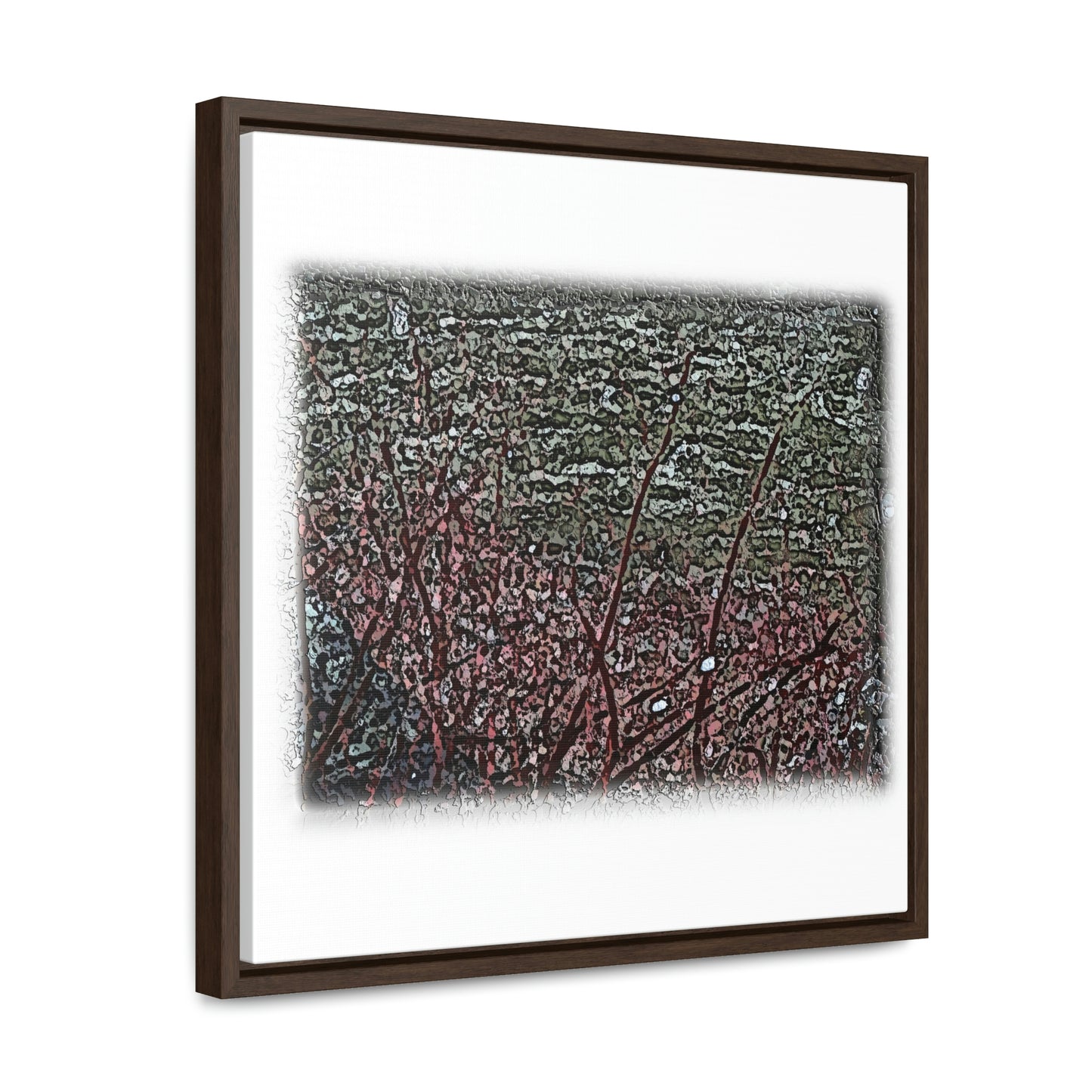 Gallery Canvas Wraps, Square Frame ... "A River Runs Through It" ... Red-Osier-Dogwood (Cornus Stonlifera 'Rubra') .. Original Works ... Central Idaho ...