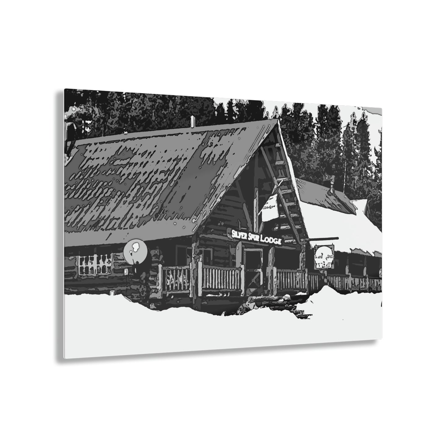 Acrylic Prints ... A Beautiful Lodge & Back-Country Outfitter In A Mountain Town ... 'Dixie, Idaho, November 2022' ... Original Works ...