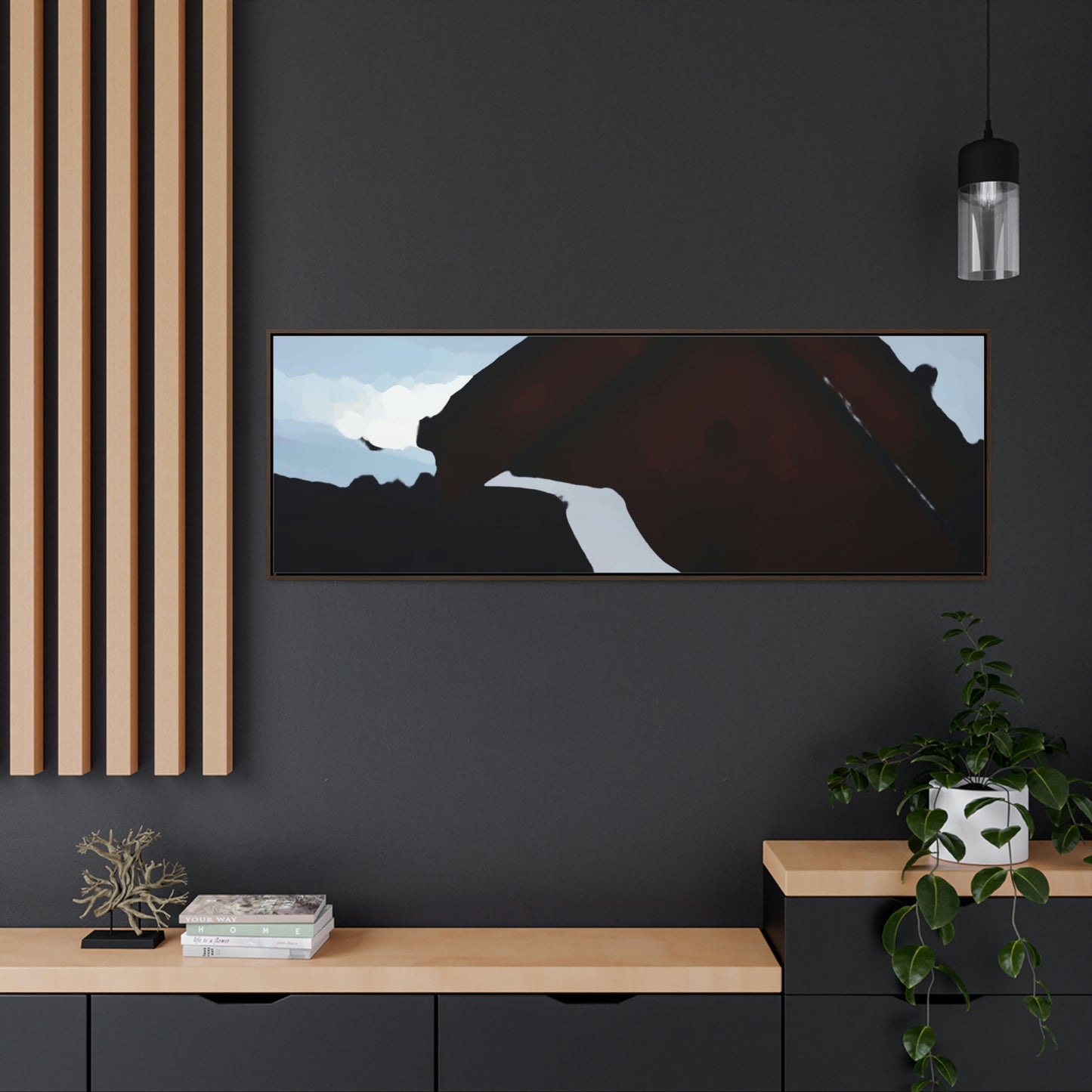 Gallery Canvas Wraps, Horizontal Frame ... After An Intense Snow Storm ... 'Digging Out' ... A Vehicle & Cabin "In The Mountains" ... March 2023 ... Original Works ...