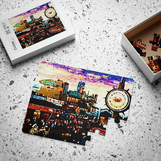 Kids' Puzzle, 30-Piece ... "No.9 Fishermen's Grotto - Fishermen's Wharf, SF, California" ... Family Archives: 1970's ... Original Works ...