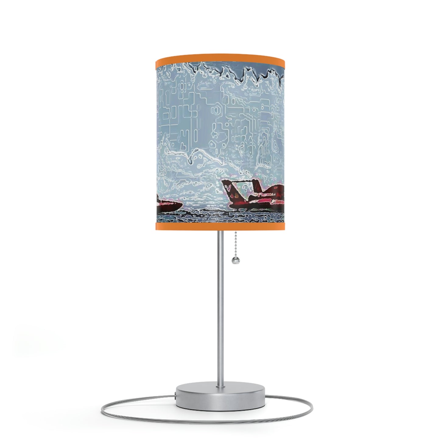 Lamp on a Stand, US|CA plug ... Seattle Columbia Cup On Lake Washington ... "Dave Wilcox Heads For The Win" ... Associate Gift-Photo ... Original Works ...