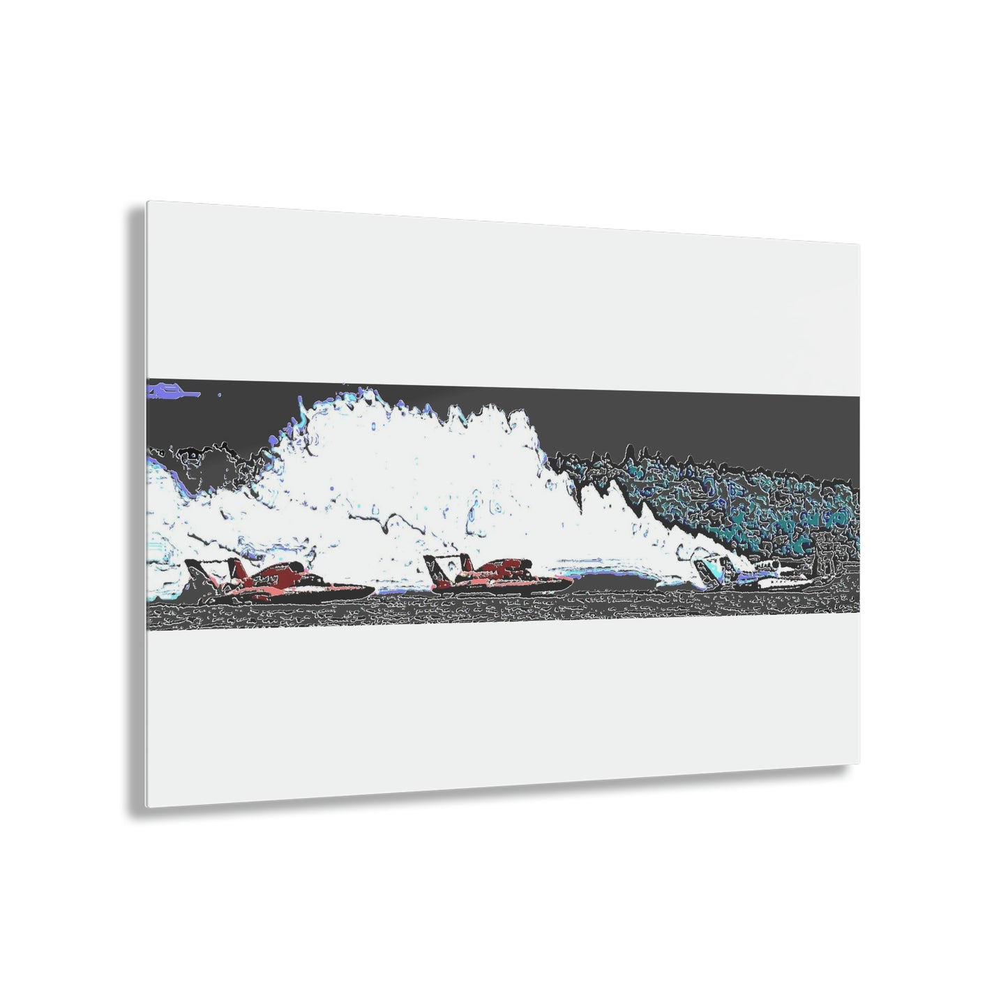 Acrylic Prints ... Seattle Columbia Cup On Lake Washington ... "Dave Wilcox Heads For The Win" ... Associate Gift-Photo ... Original Works ...