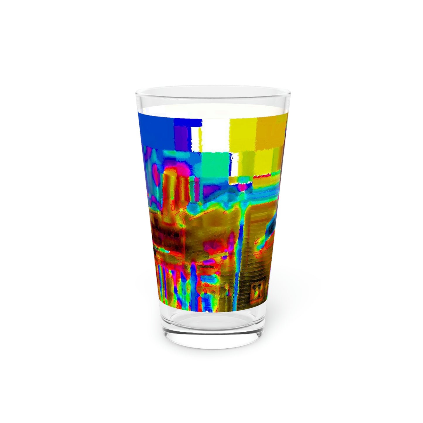 Pint Glass, 16oz ...  In-A-Hurry & Stressed? ... Remember: Keep "Clam" ... Clam_Happy ...  'Ivars: Seattle Waterfront' ... Personal Archives ... Original Works ...