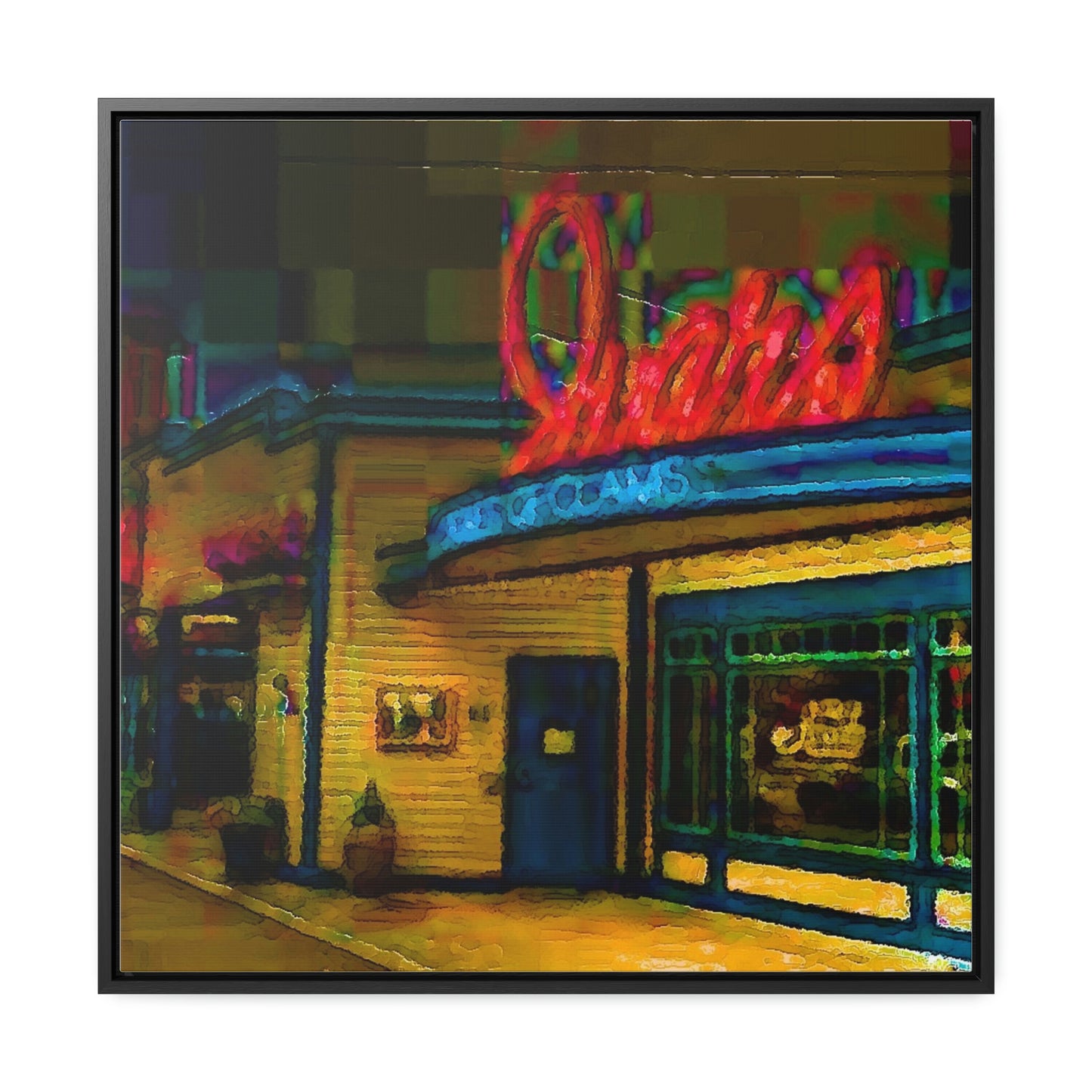 Gallery Canvas Wraps, Square Frame ...  In-A-Hurry & Stressed? ... Remember: Keep "Clam" ... Clam_Happy ...  'Ivars: Seattle Waterfront' ... Personal Archives ... Original Works ...