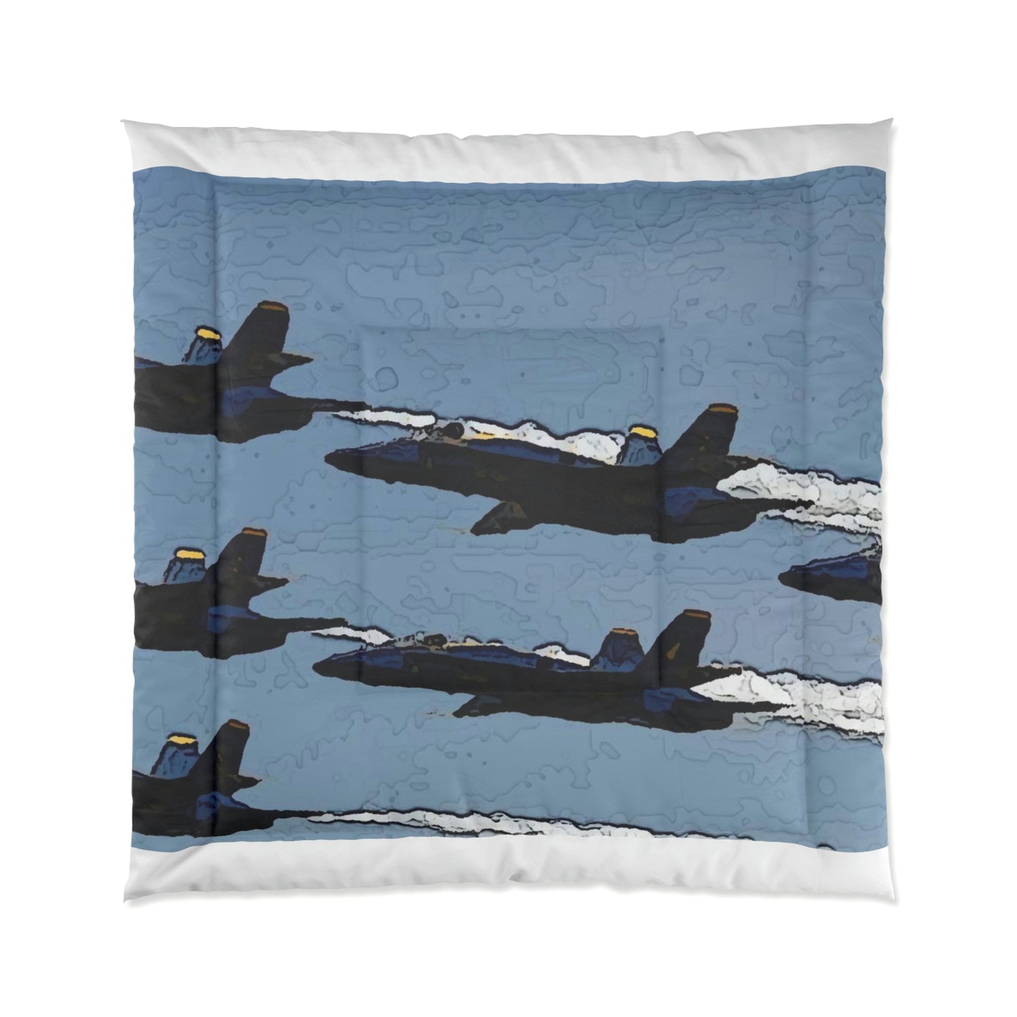 Comforter ... Seattle Seafair ..."Blue Angels Run Over Lake Washington" ... Circa Mid 1980's ... Dr FJ Holt ... Original Works ...