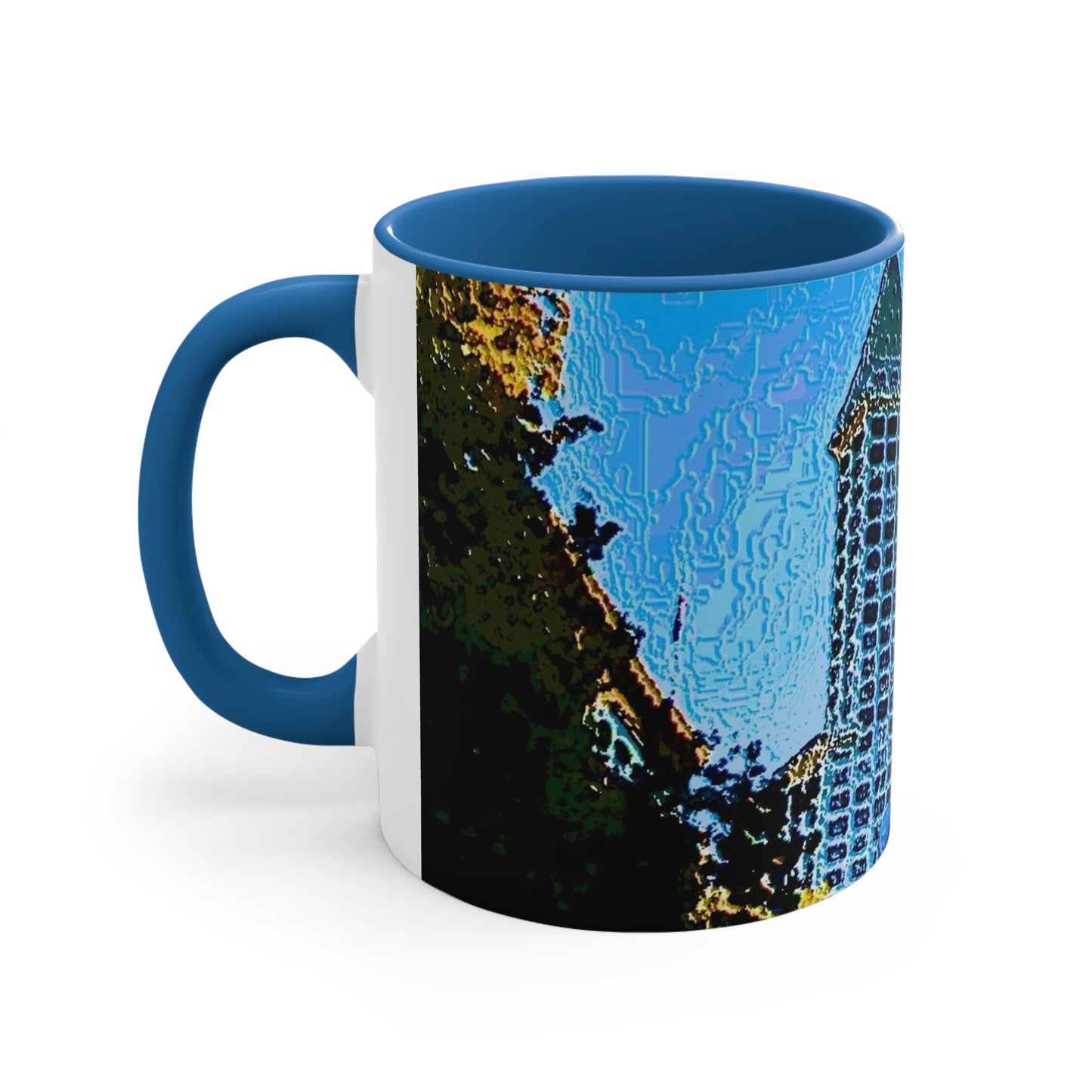 Accent Coffee Mug, 11oz ...  Pioneer Square & Smith Tower ... 'That World Famous View' ... Colleague Supplied Photo ... Original Works ...