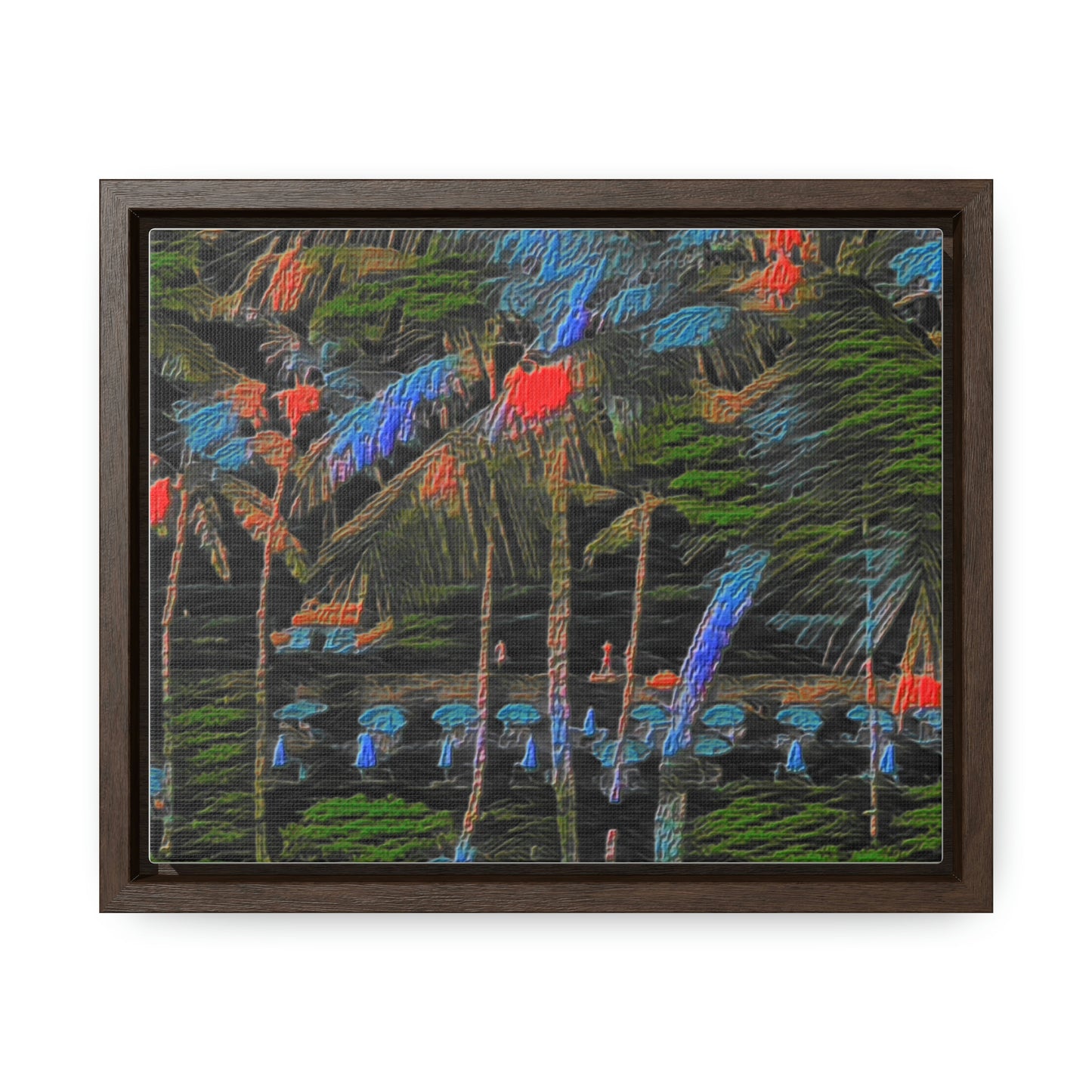 Gallery Canvas Wraps, Horizontal Frame ... "The Royal Hawai'ian: Waikiki Beach_Beach" ... Honolulu, HI ... Ocotber 2014 (Halloween) ... Original Works ...