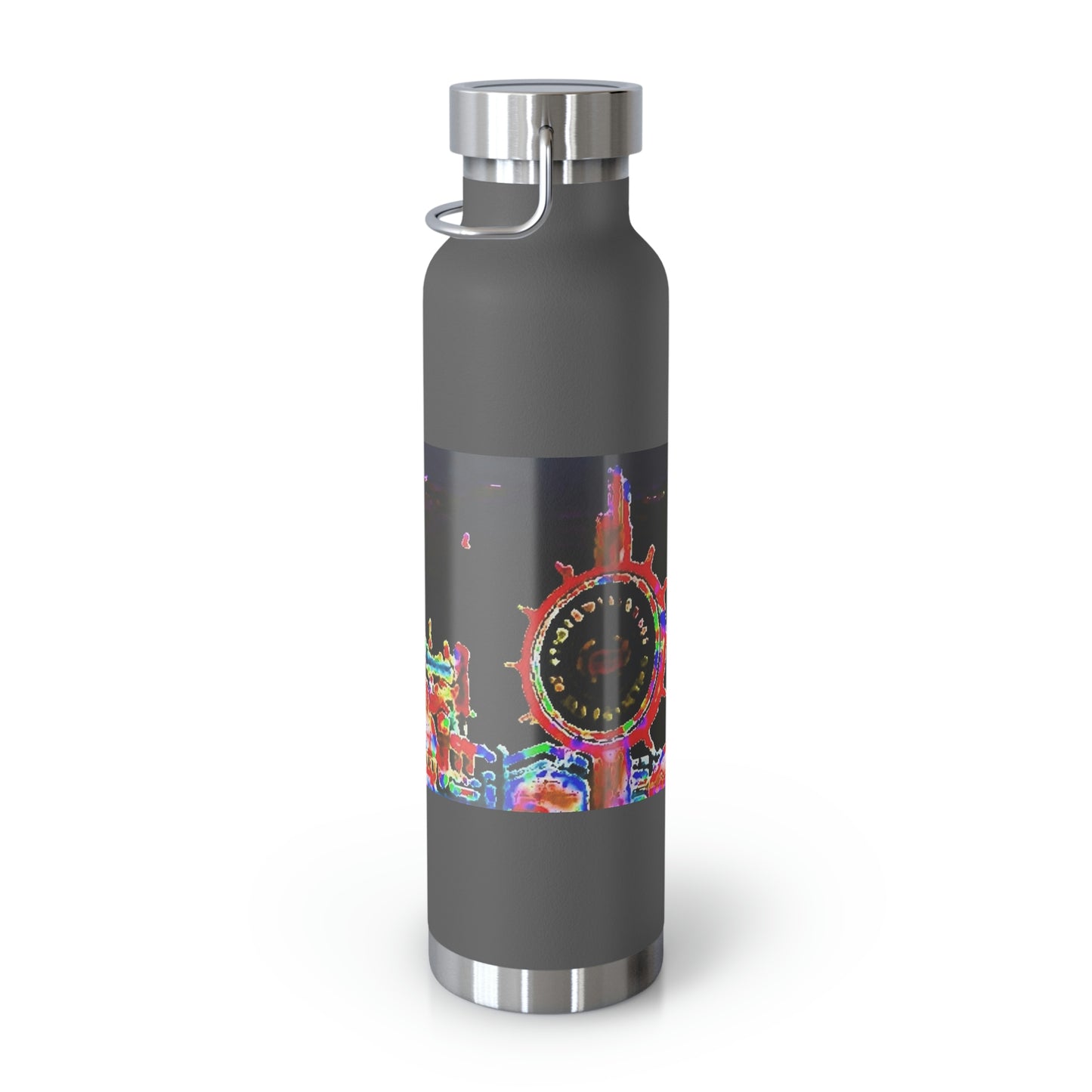 Copper Vacuum Insulated Bottle, 22oz ... "No.9 Fishermen's Grotto - Fishermen's Wharf, SF, California" ... Family Archives: 1970's ... Original Works ...