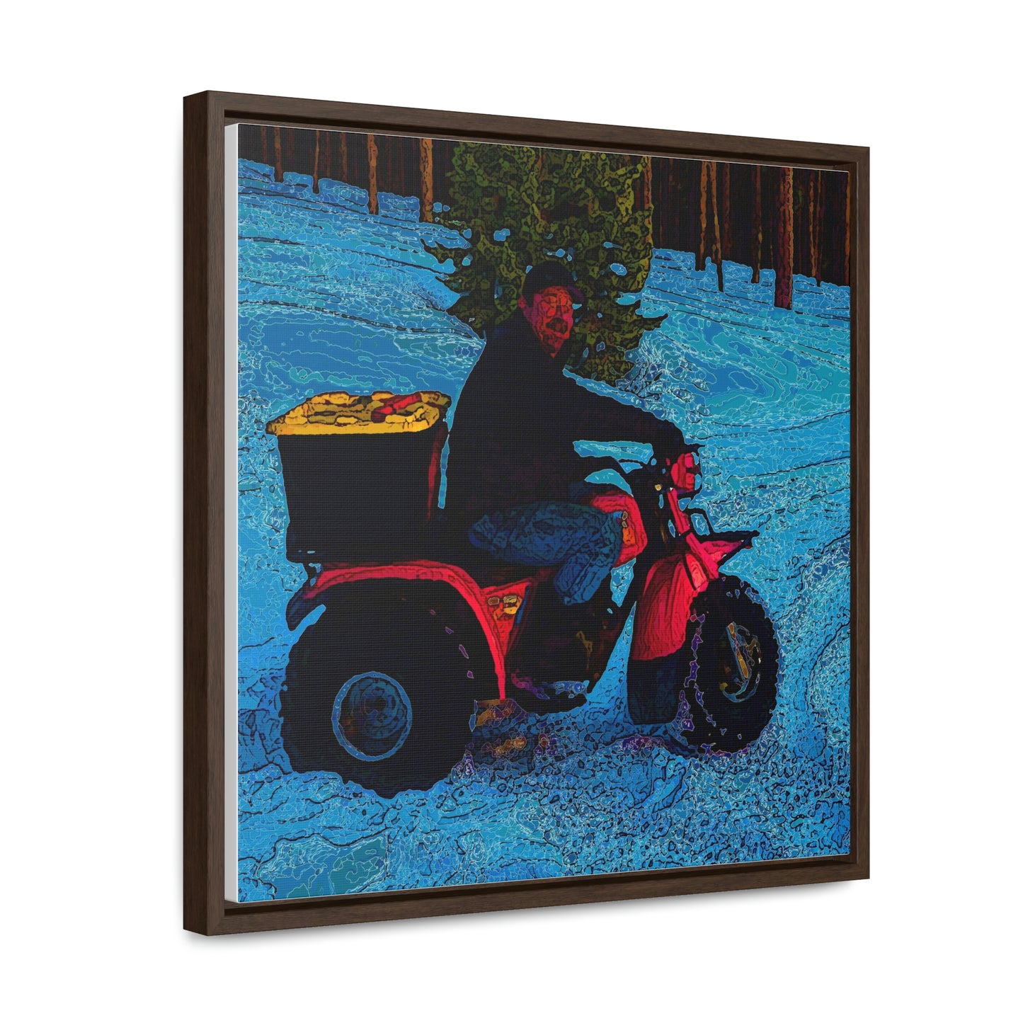 Gallery Canvas Wraps, Square Frame ... There's 2-Wheelin ... There's 4-Wheelin ... 'And-Of-Course' ... "There's 3-Wheelin-In-The-Snow" ...  Original Works ...