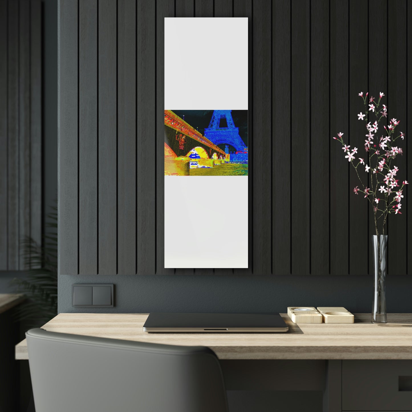 Acrylic Prints ...  Le Tour D'Eiffel ..."Along The Water" ... Barbara Joan Bonnell-Holt ... Le Voyage De Paris: 1972 ... Original Works ...