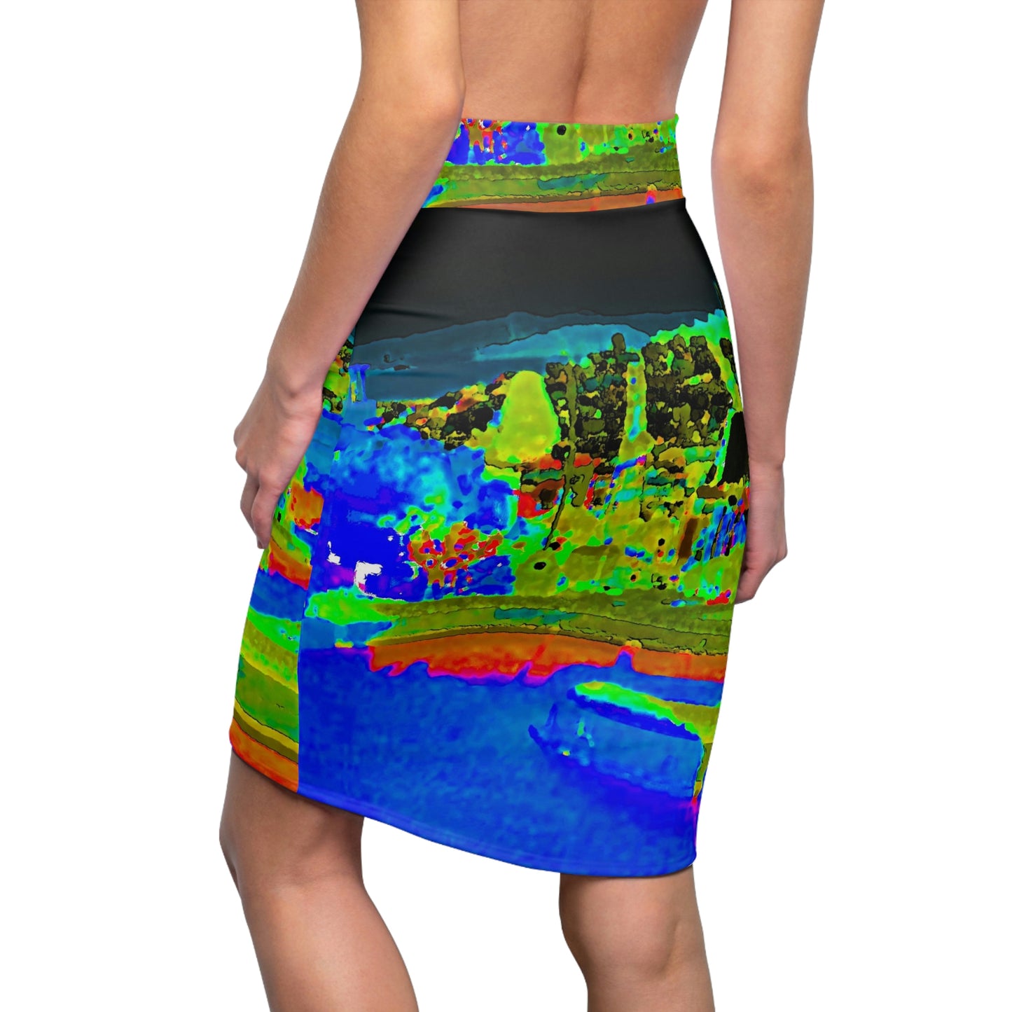 Women's Pencil Skirt ... "Lombard Street San Francisco, CA, USA" ... Family Archives 1970's ... Original Works ...