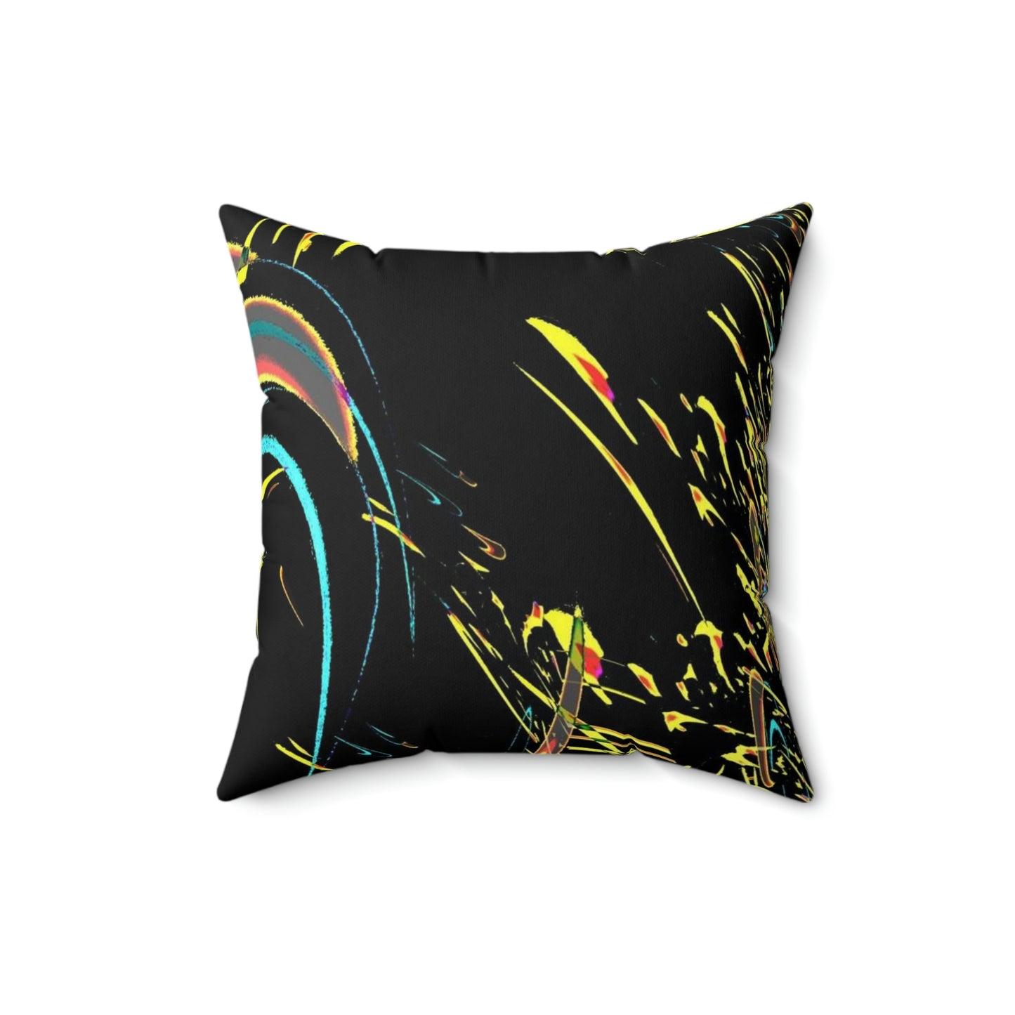 Spun Polyester Square Pillow ... "Waning Moon" ... Central Idaho ... October 2022 ... Rendering Time: 22 Hours ... Original Works ...