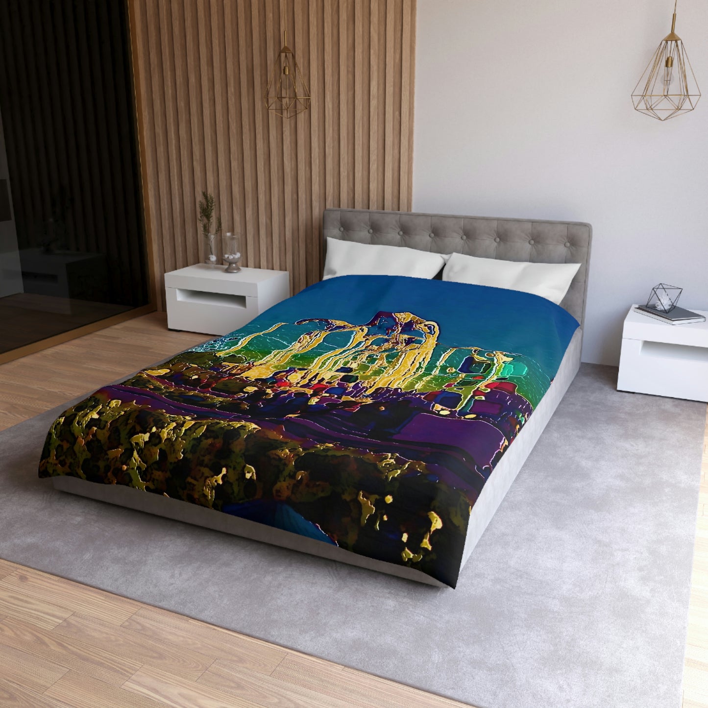 Microfiber Duvet Cover ... "Arches 'Like-No-Other' ... " Seattle World's Fair: 1962. A Family Original ...