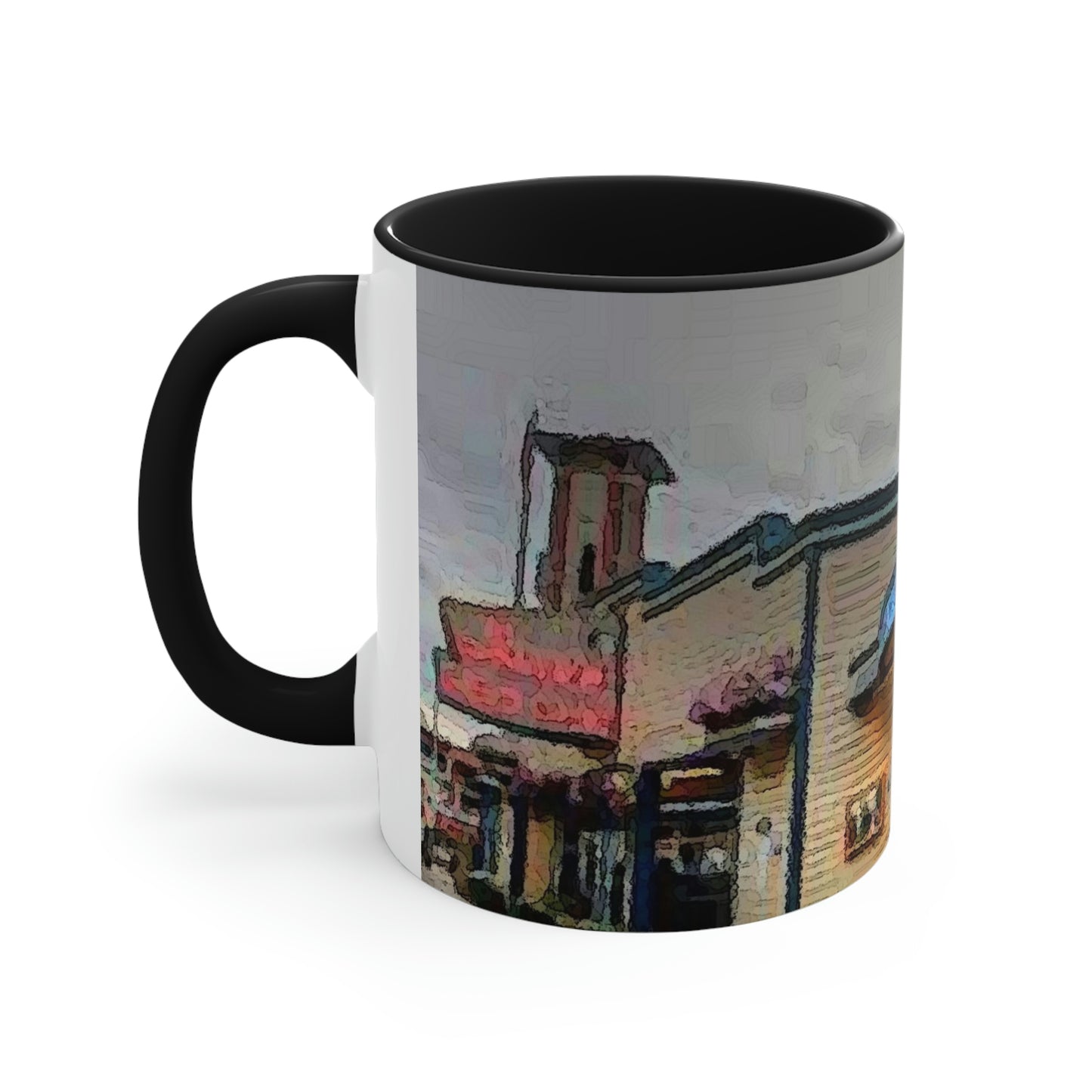 Accent Coffee Mug, 11oz ...  In-A-Hurry & Stressed? ... Remember: Keep "Clam" ... Clam_Happy ...  'Ivars: Seattle Waterfront' ... Personal Archives ... Original Works ...