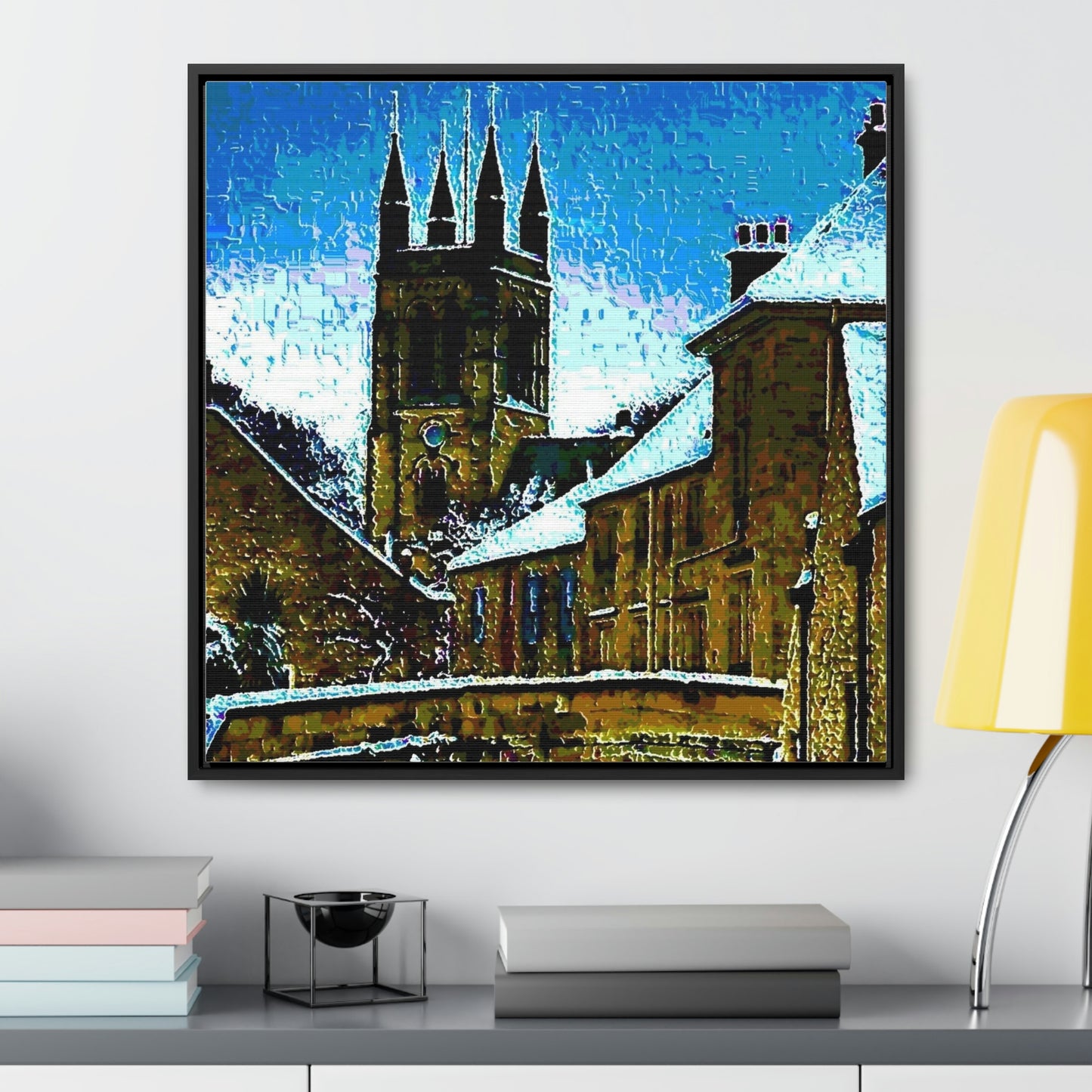 Gallery Canvas Wraps, Square Frame ... Walikng The Streets & Alleys ... 'Strolling The Canals ... '  ... Original Works  ...