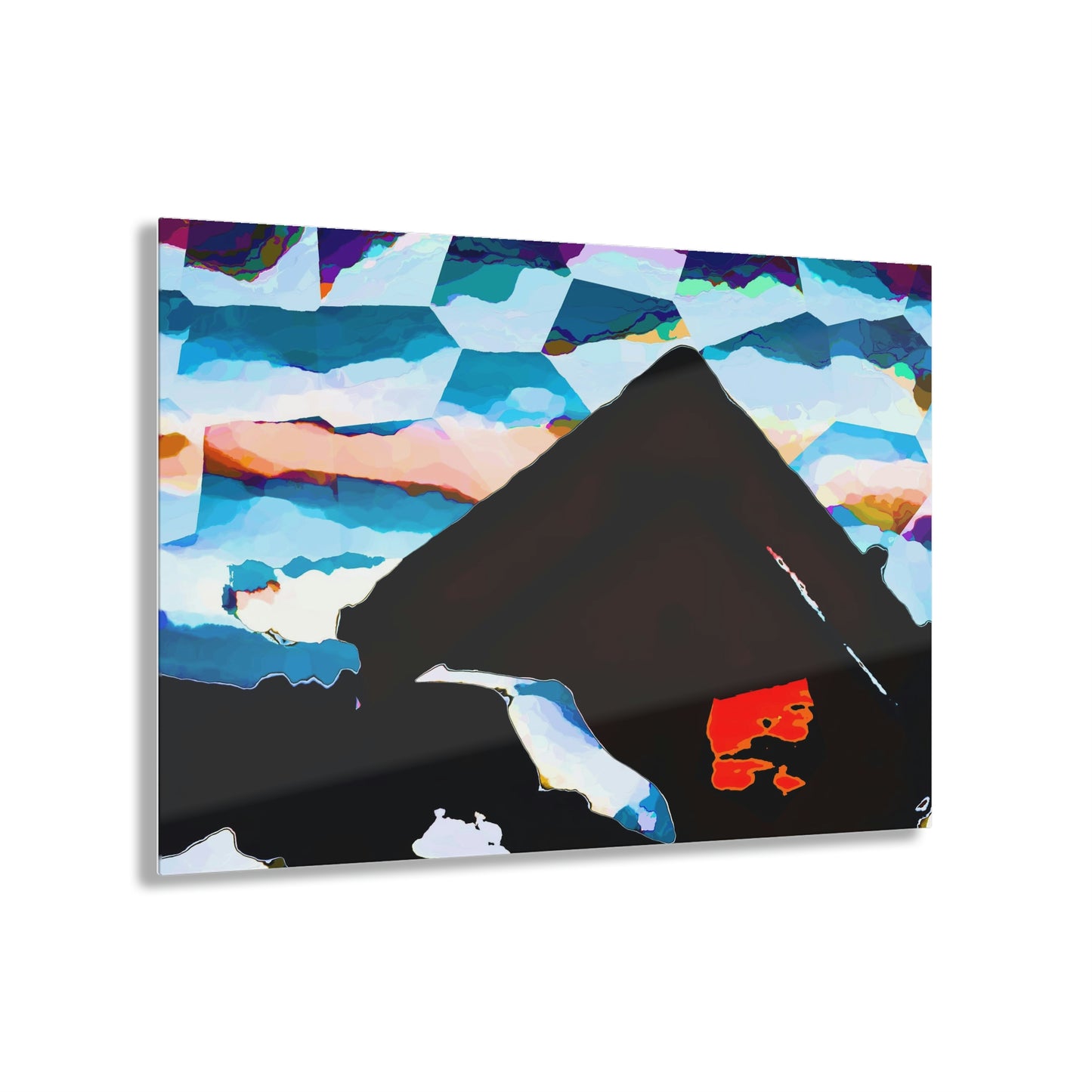 Acrylic Prints ... After An Intense Snow Storm ... 'Digging Out' ... A Vehicle & Cabin "In The Mountains" ... March 2023 ... Original Works ...