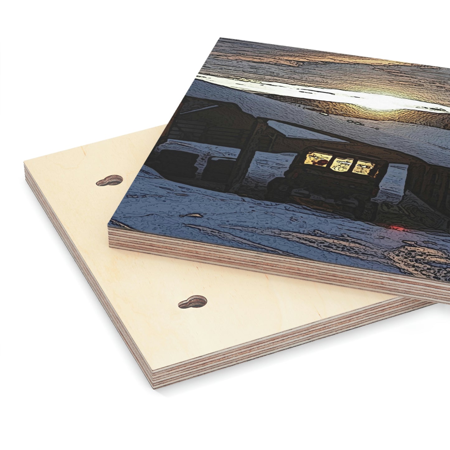 Wood Canvas ... A Beautiful Sunrise On A Very Cold Morning ... "Boxing Day, 26Dec22, Rhett Creek, Idaho."