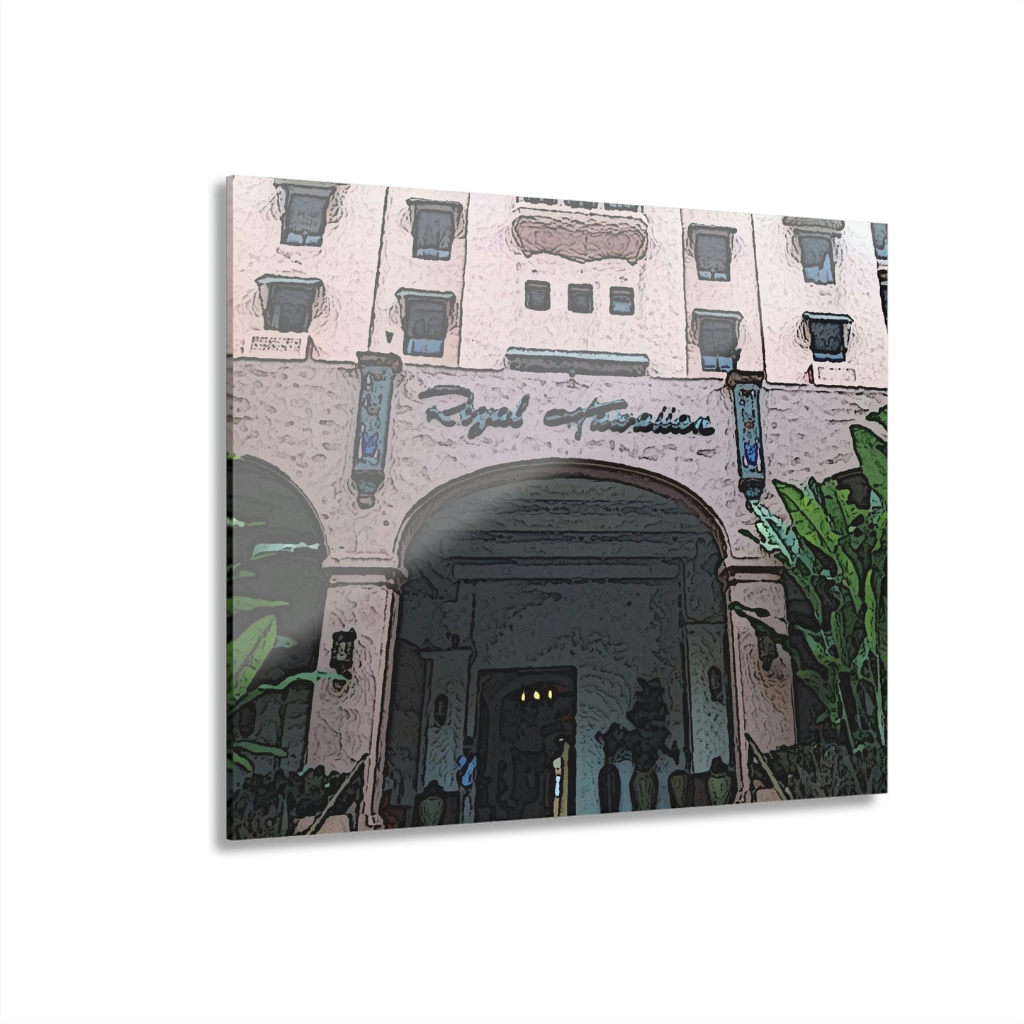 Acrylic Prints (French Cleat Hanging)  ...  "La Grande Entree" At: 'The Pink Palace' ... The Royal Hawai'ian ... Honolulu, HI ... '27Oct2014' ... Original Works ...