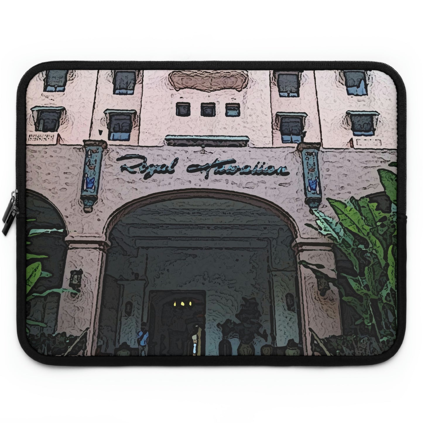 Laptop Sleeve ... "La Grande Entree" At: 'The Pink Palace' ... The Royal Hawai'ian ... Honolulu, HI ... '27Oct2014' ... Original Works ...