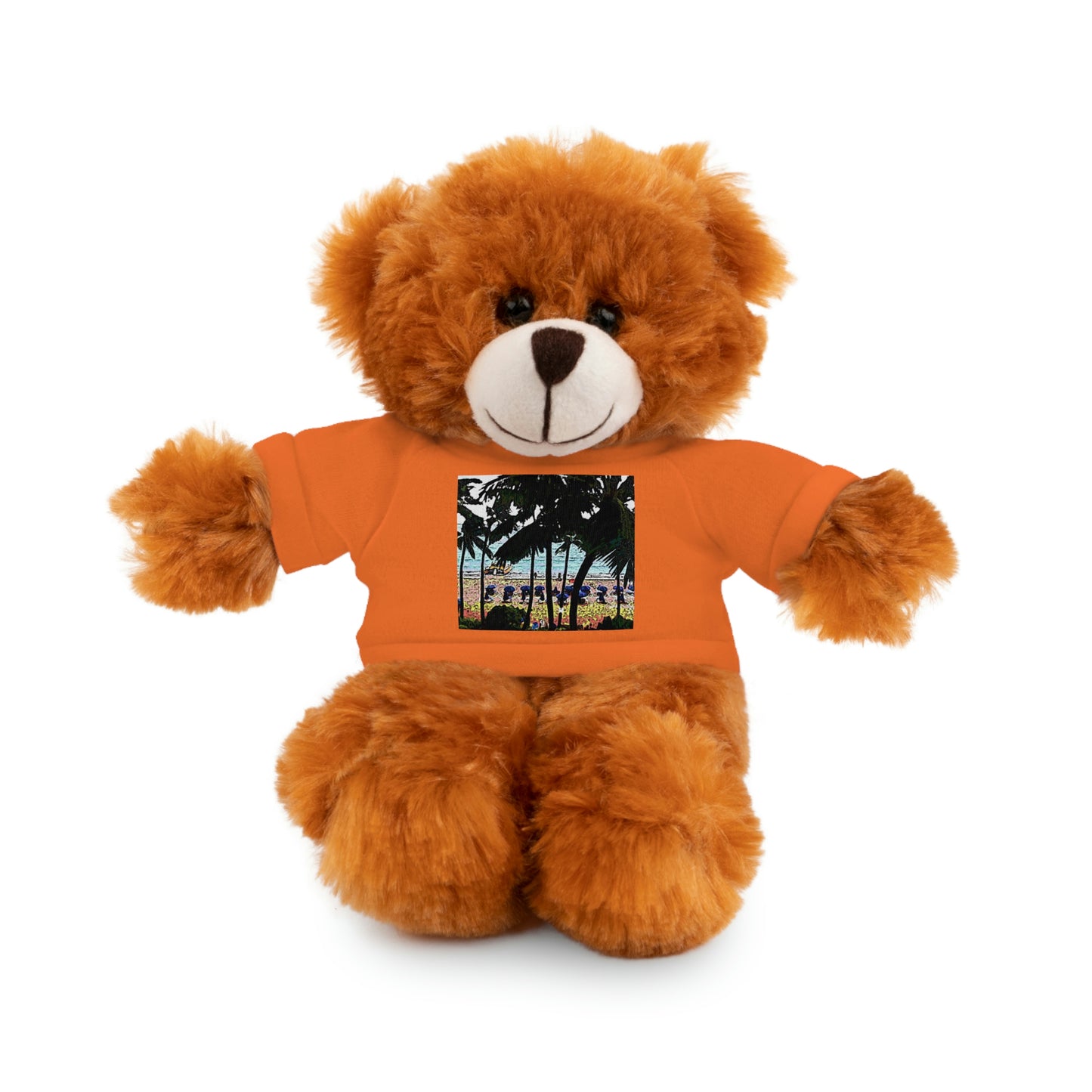 Stuffed Animals with Tee ... "A Beautiful Beach Amongst The Palms" ... The Outrigger Waikiki, Honolulu, Oahu ... Original Works ...