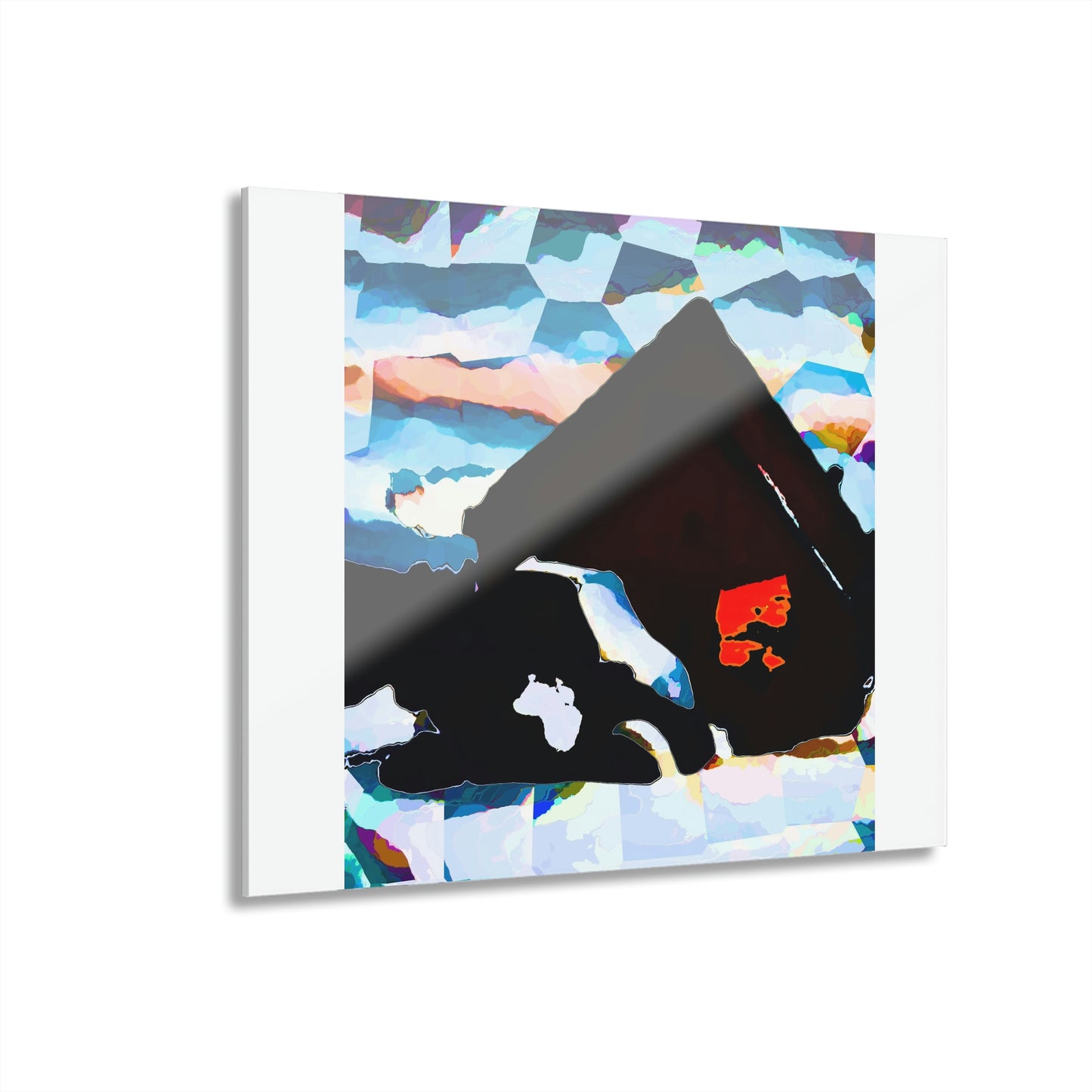 Acrylic Prints (French Cleat Hanging) ... After An Intense Snow Storm ... 'Digging Out' ... A Vehicle & Cabin "In The Mountains" ... March 2023 ... Original Works ...