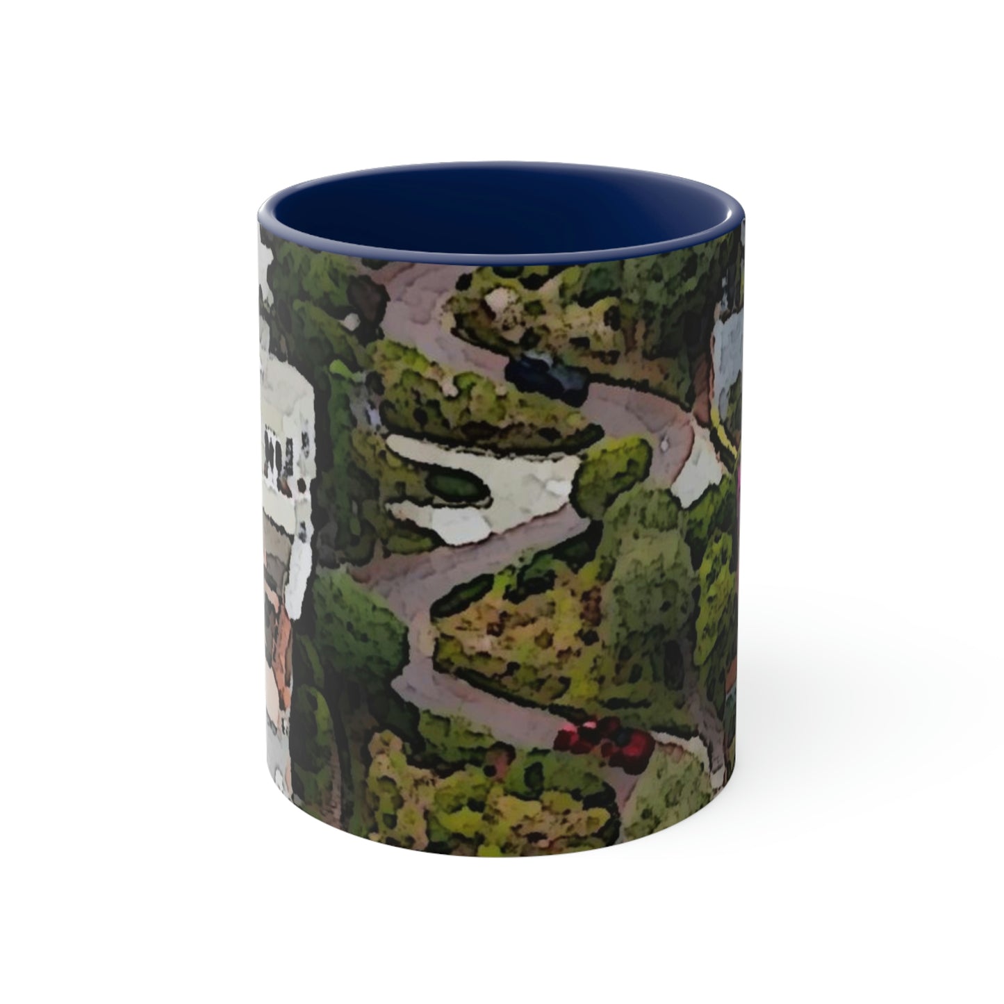 Accent Coffee Mug, 11oz ... A Crazy Street ... 'Eight Winding Curve-Switchbacks' ... "Lombard Street, San Francisco, CA' ... Family Archives: 1970's ... Original Works ...