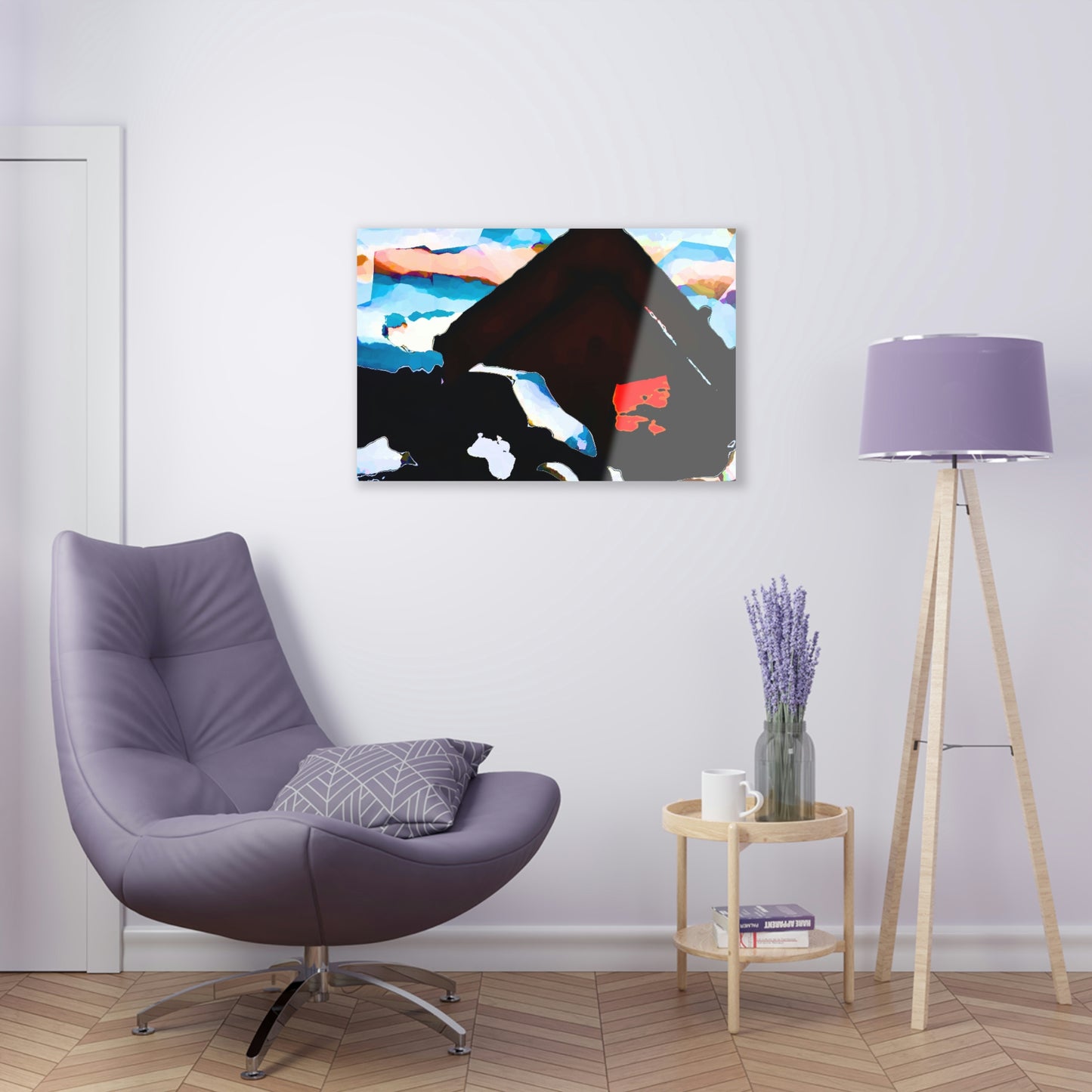 Acrylic Prints ... After An Intense Snow Storm ... 'Digging Out' ... A Vehicle & Cabin "In The Mountains" ... March 2023 ... Original Works ...
