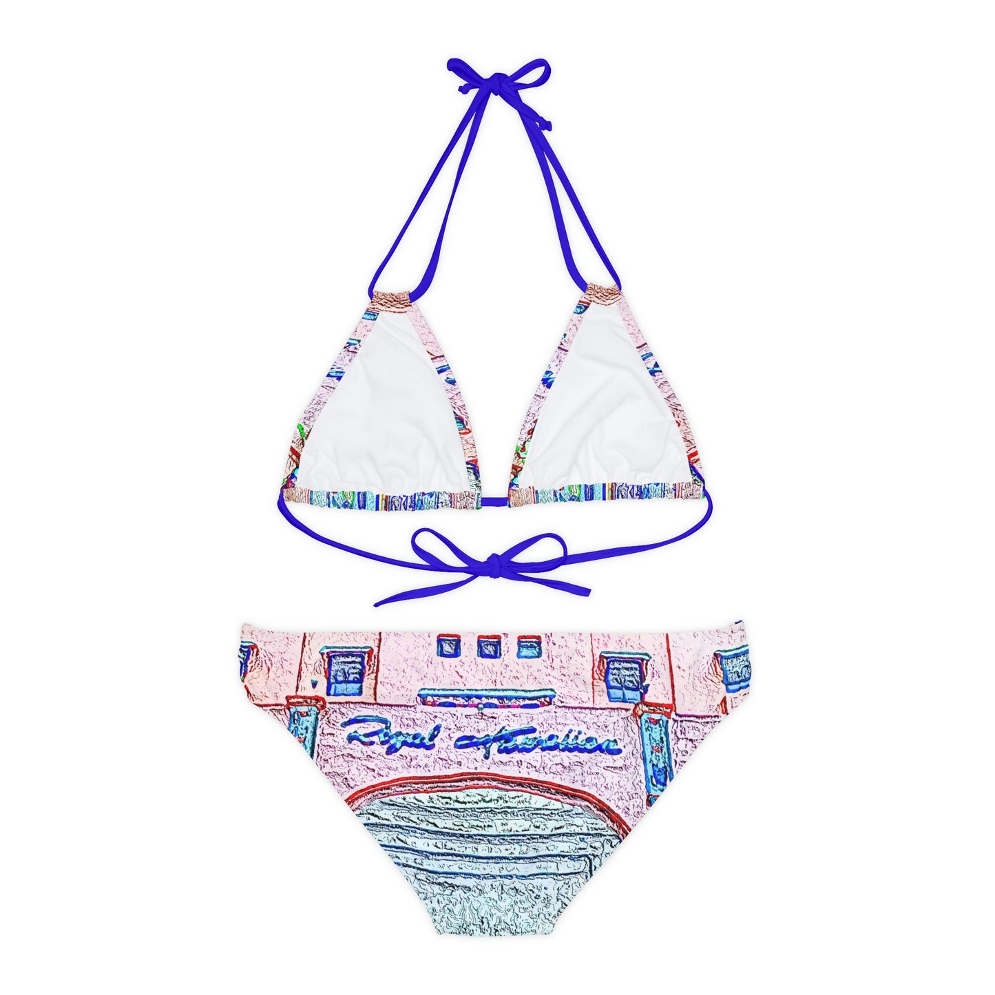 Strappy Bikini Set ... "La Grande Entree" At: 'The Pink Palace' ... The Royal Hawai'ian ... Honolulu, HI ... '27Oct2014' ... Original Works ...