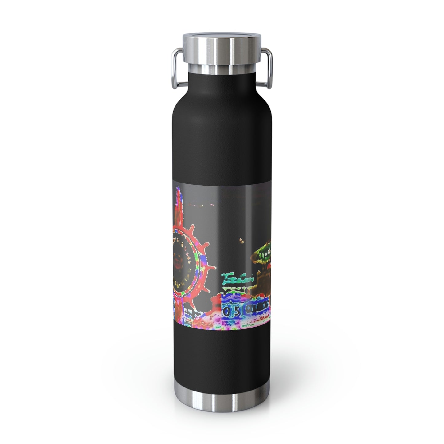 Copper Vacuum Insulated Bottle, 22oz ... "No.9 Fishermen's Grotto - Fishermen's Wharf, SF, California" ... Family Archives: 1970's ... Original Works ...