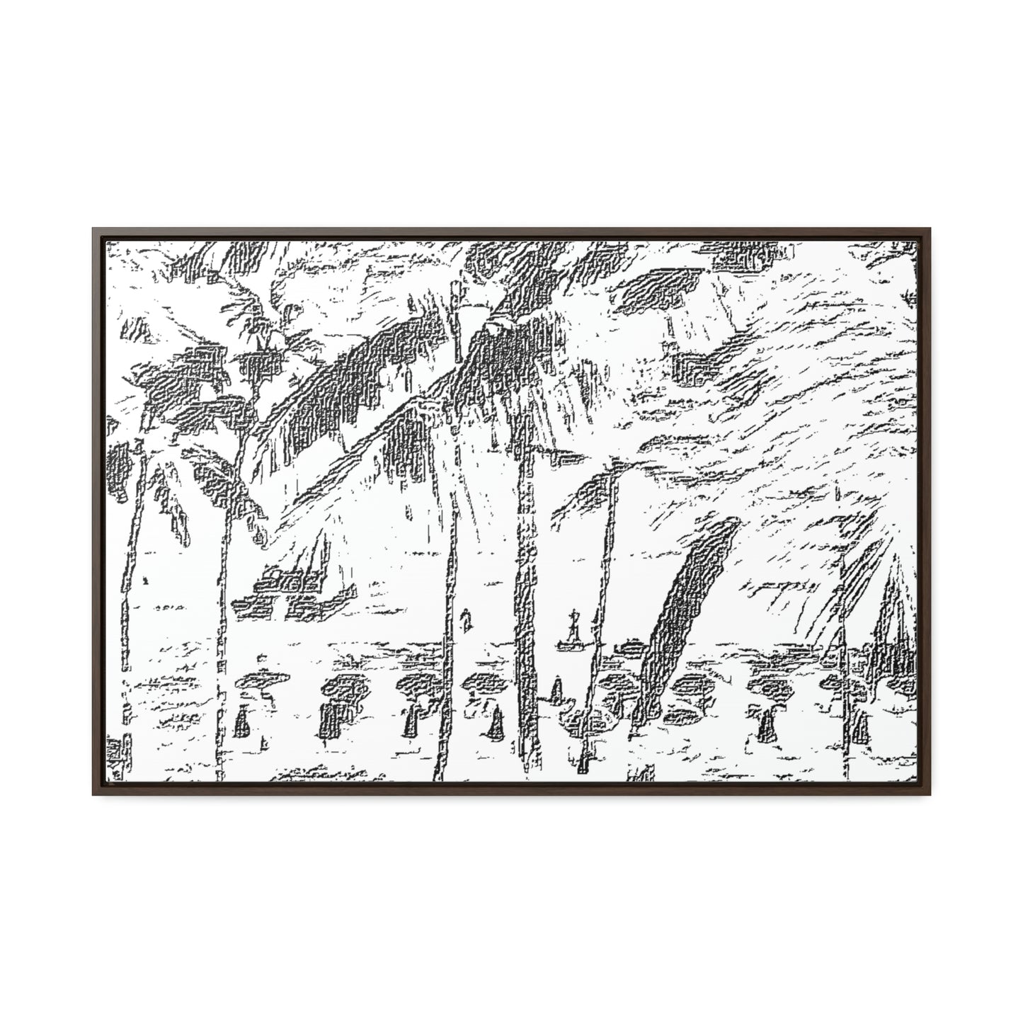 Gallery Canvas Wraps, Horizontal Frame ... "The Royal Hawai'ian: Waikiki Beach_Beach" ... Honolulu, HI ... Ocotber 2014 (Halloween) ... Original Works ...