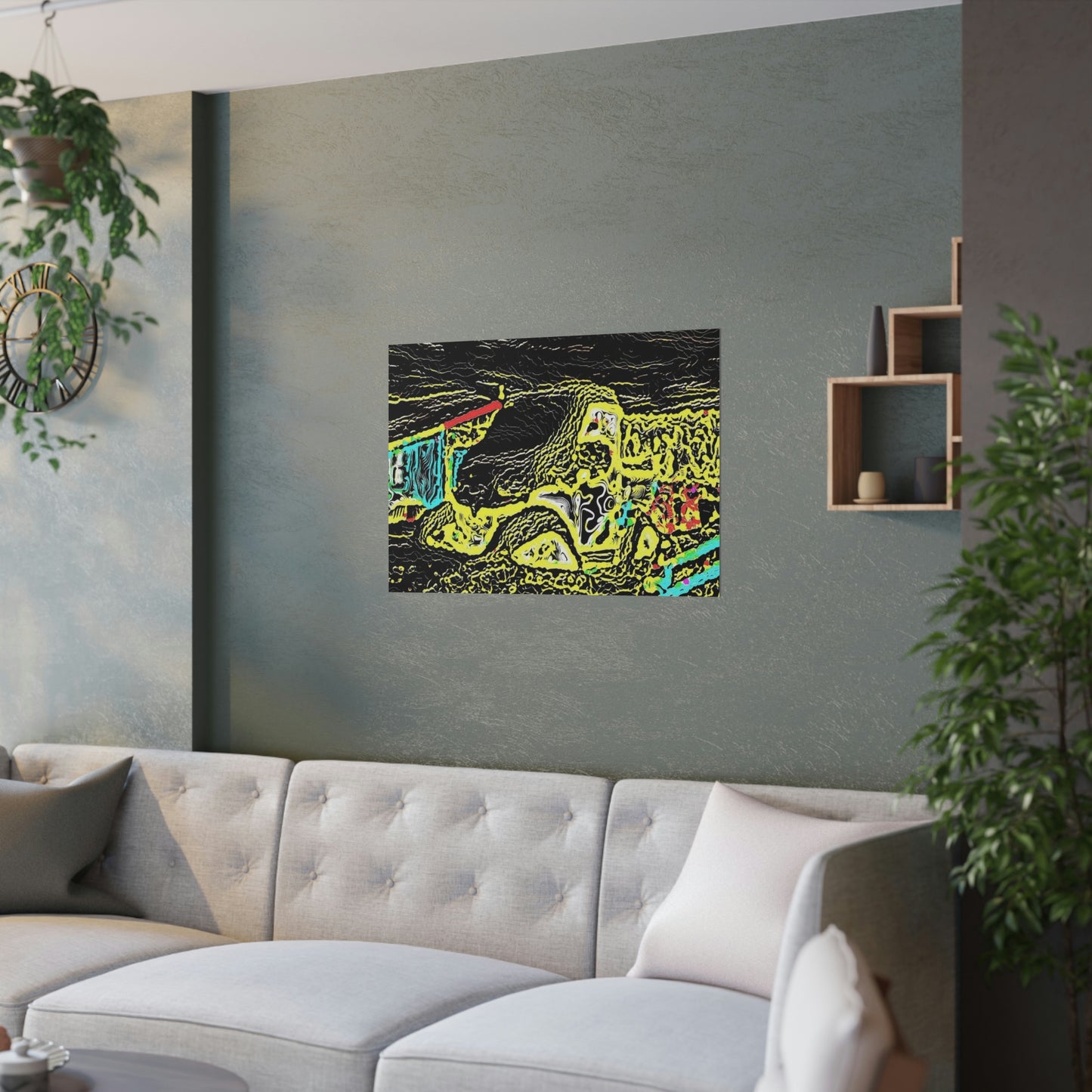 Satin Posters (210gsm) ... "Snow Vehicle In Snow Storm At-Rest" ... Circa 12Mar23 ... Central Idaho ... 18-Hours Rendering Time: Original Works ...