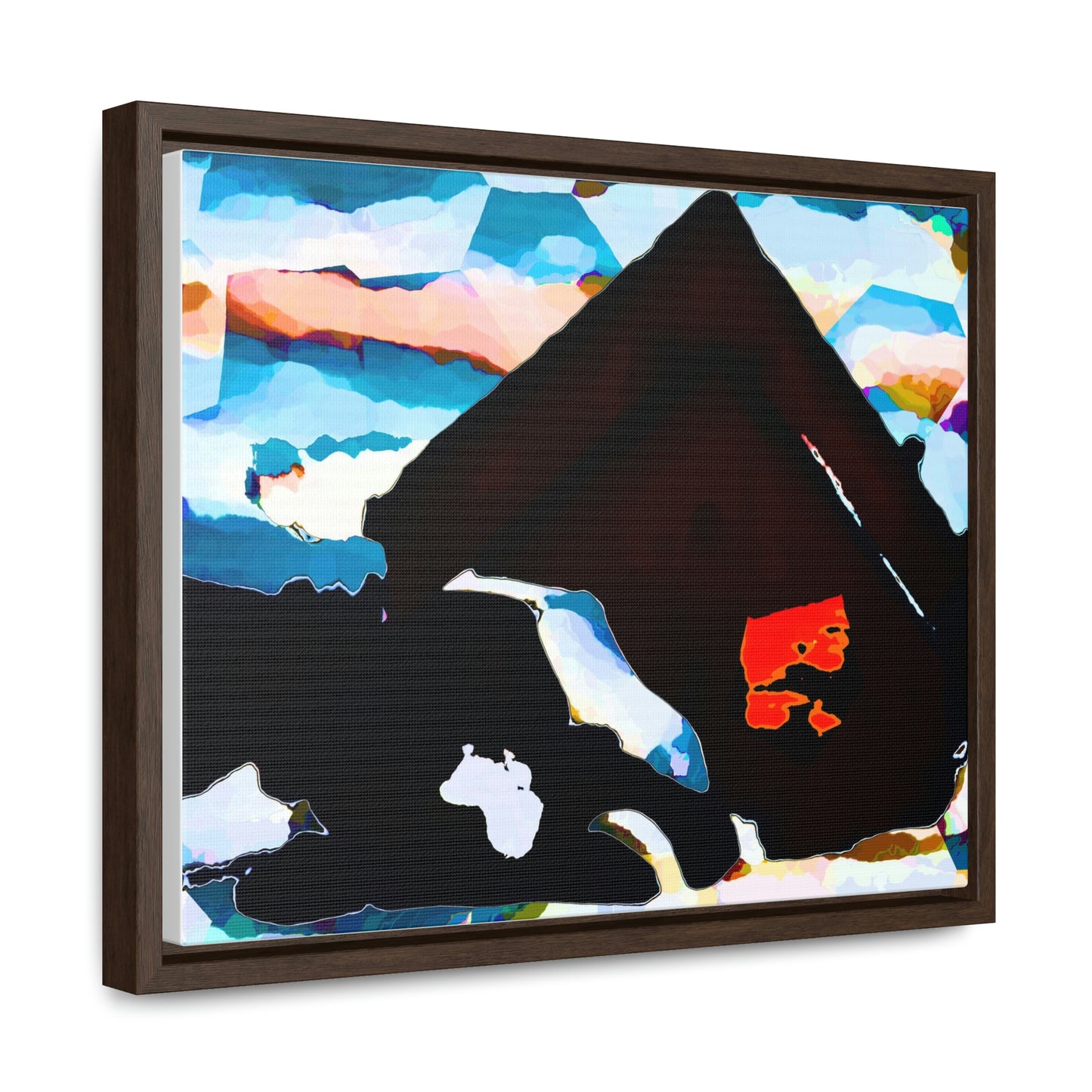 Gallery Canvas Wraps, Horizontal Frame ... After An Intense Snow Storm ... 'Digging Out' ... A Vehicle & Cabin "In The Mountains" ... March 2023 ... Original Works ...
