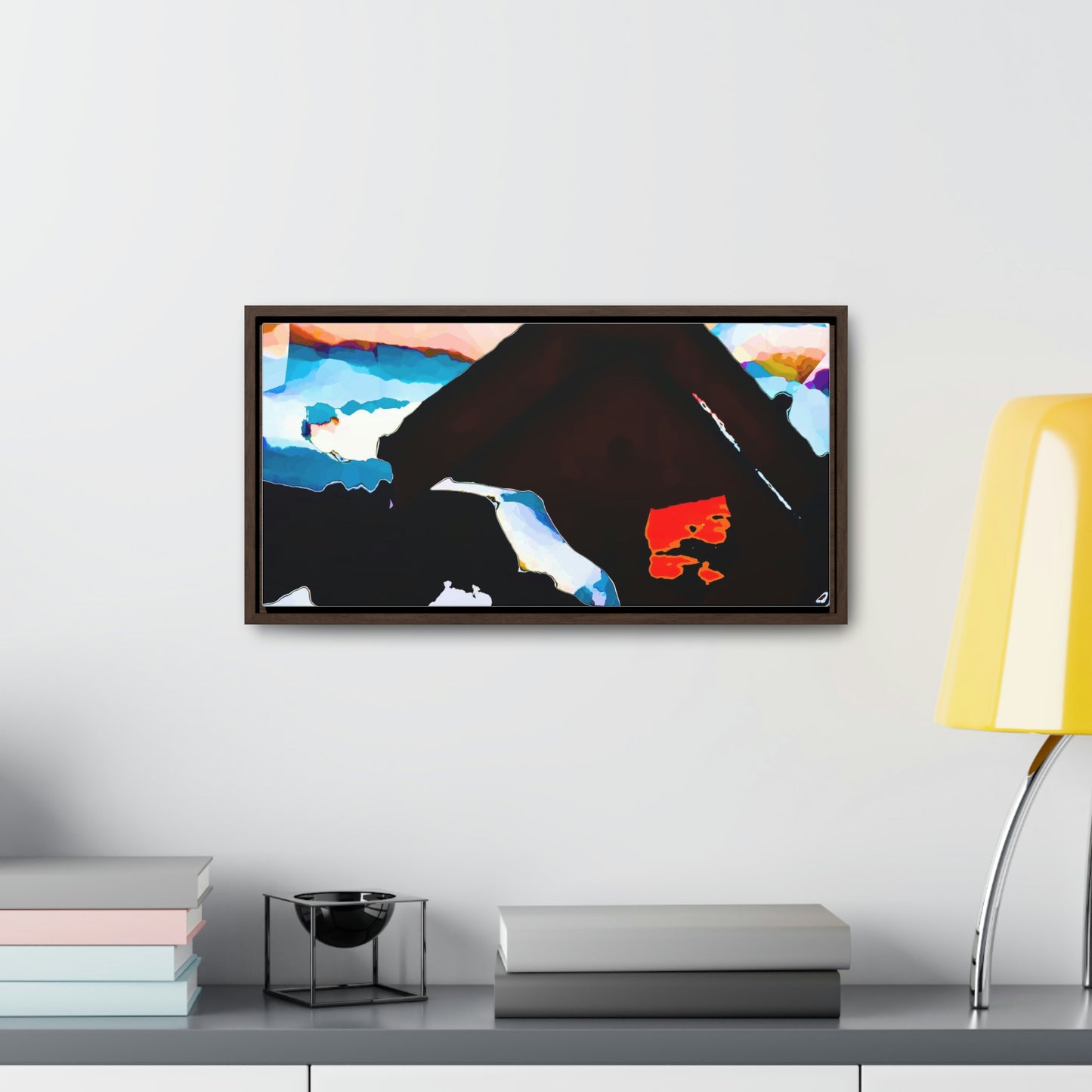 Gallery Canvas Wraps, Horizontal Frame ... After An Intense Snow Storm ... 'Digging Out' ... A Vehicle & Cabin "In The Mountains" ... March 2023 ... Original Works ...