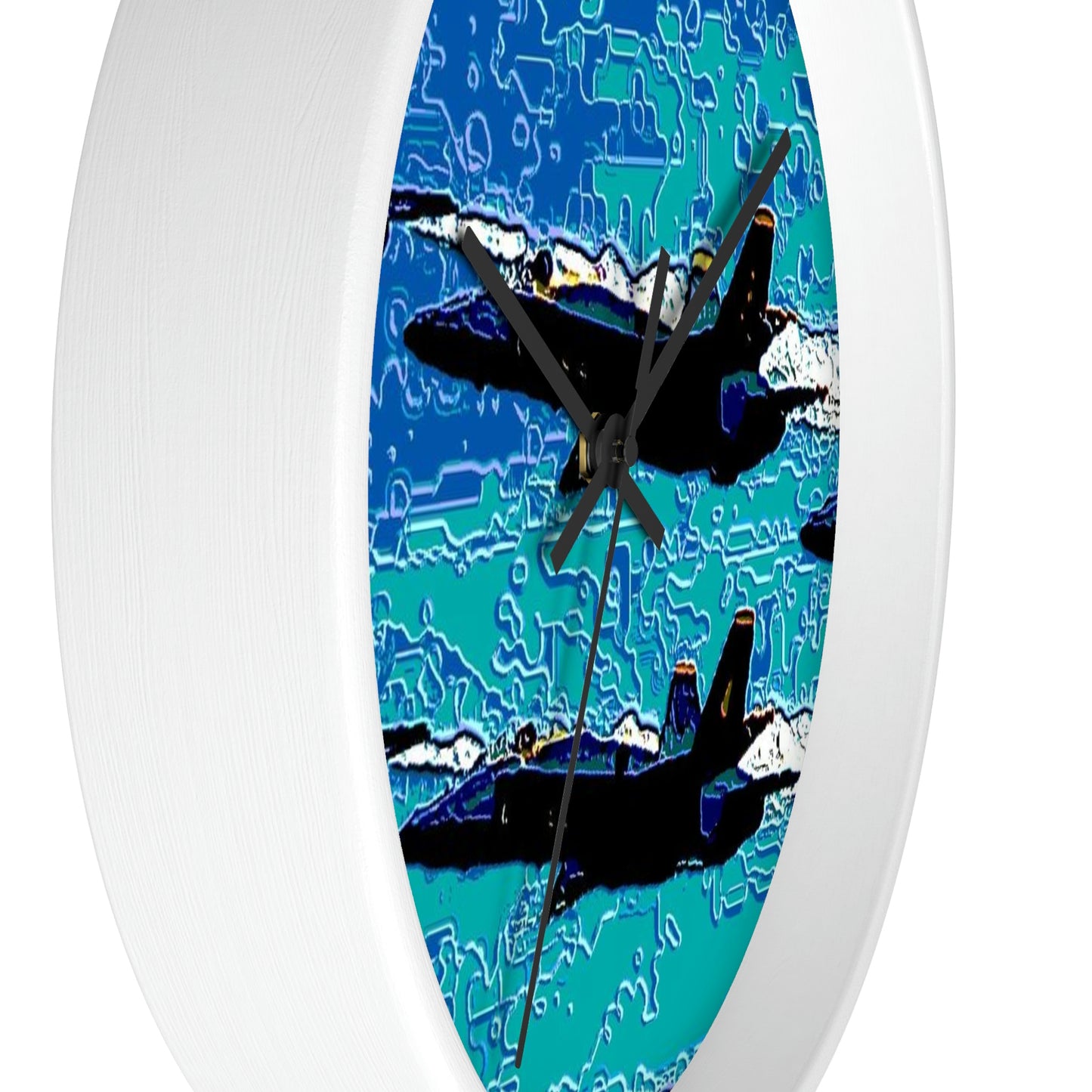 Wall clock ... Seattle Seafair ..."Blue Angels Run Over Lake Washington" ... Circa Mid 1980's ... Dr FJ Holt ... Original Works ...