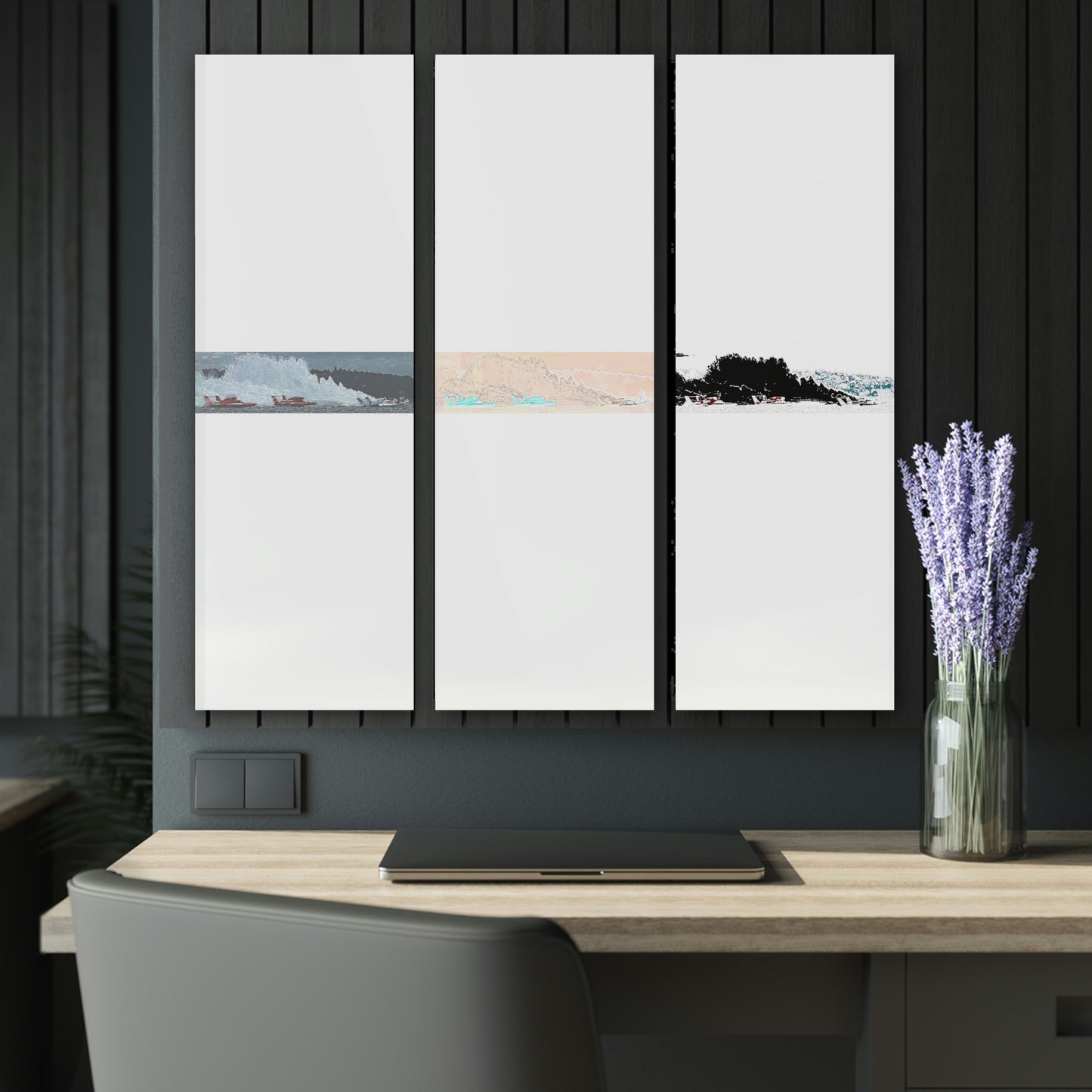 Acrylic Prints (Triptych)... Seattle Columbia Cup On Lake Washington ... "Dave Wilcox Heads For The Win" ... Associate Gift-Photo ... Original Works ...