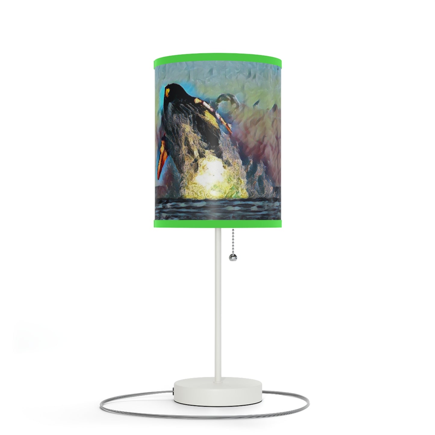 Lamp on a Stand, US|CA plug ... An Extraordinary Humpback Breach ... 'With Explosive Energy' ... Family Archives (KPH) ... Circa: 21st Century. Maui, HI ... Original Works ...