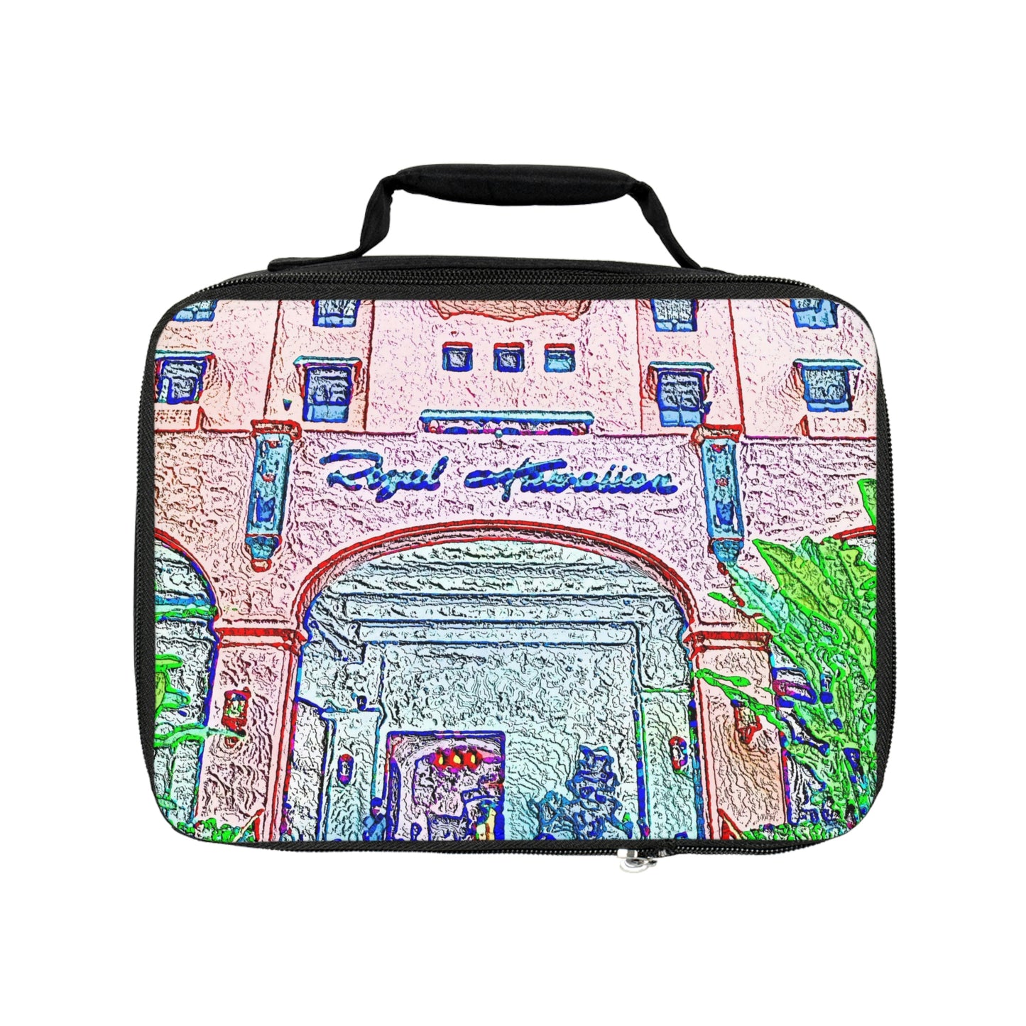 Lunch Bag ...  "La Grande Entree" At: 'The Pink Palace' ... The Royal Hawai'ian ... Honolulu, HI ... '27Oct2014' ... Original Works ...