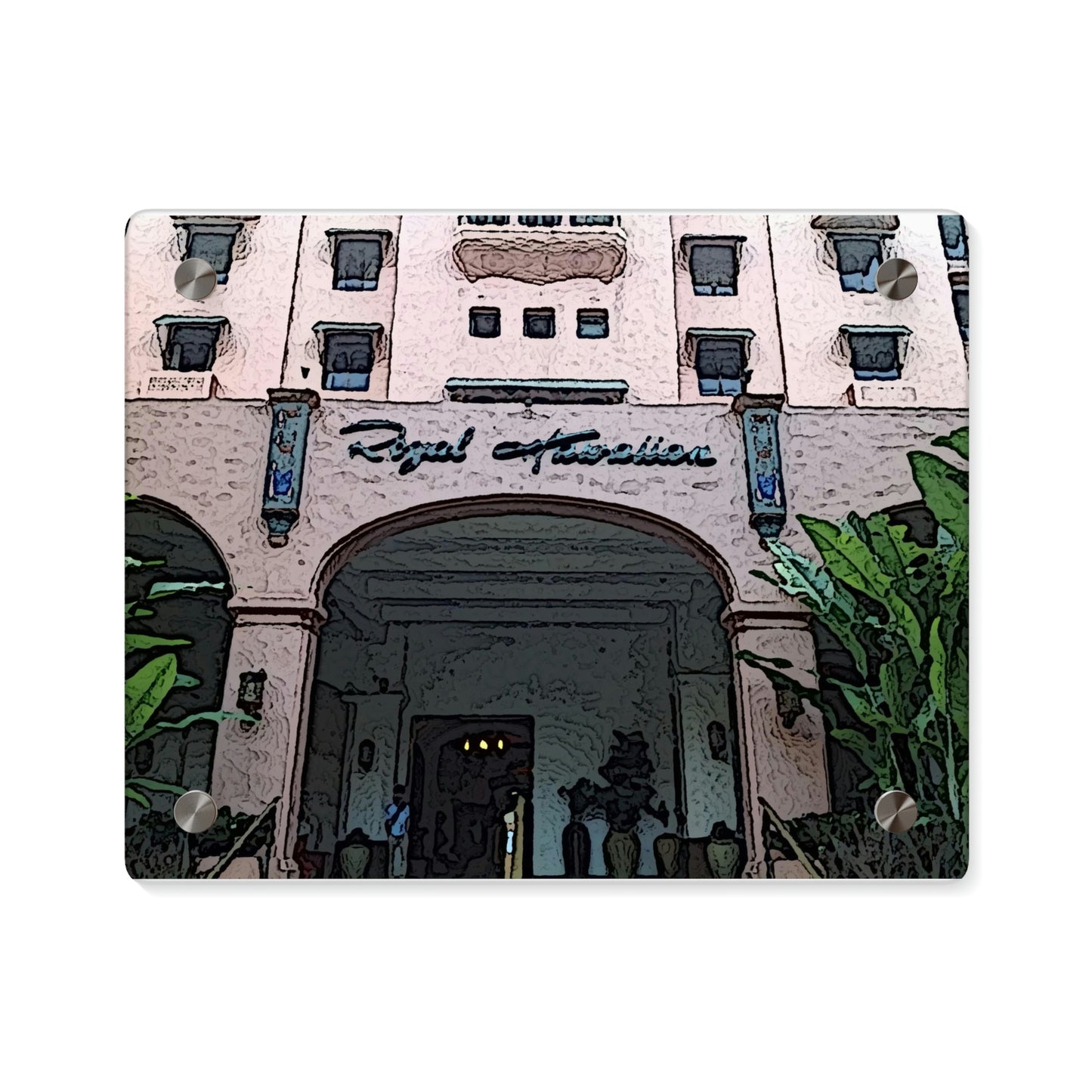 Acrylic Wall Art Panels ...  "La Grande Entree" At: 'The Pink Palace' ... The Royal Hawai'ian ... Honolulu, HI ... '27Oct2014' ... Original Works ...