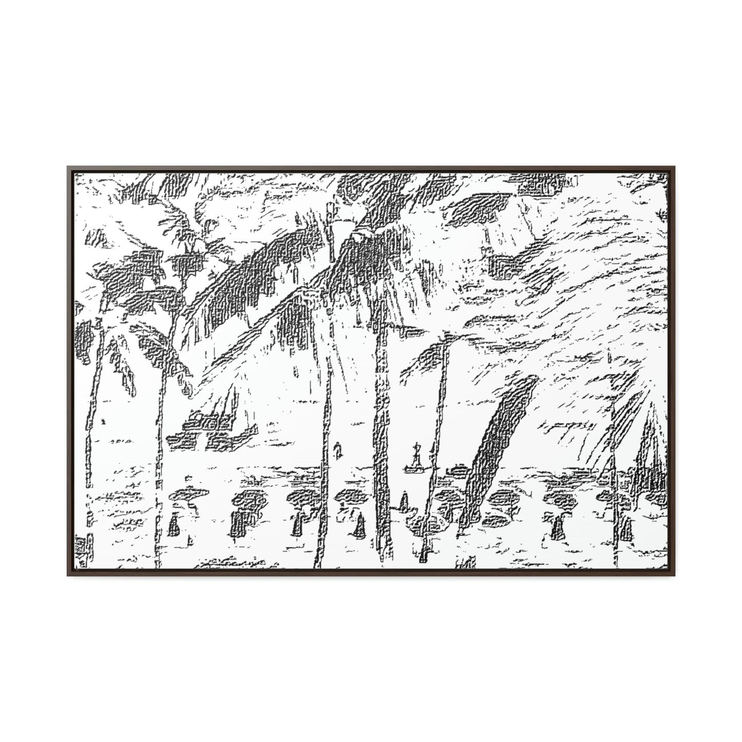 Gallery Canvas Wraps, Horizontal Frame ... "The Royal Hawai'ian: Waikiki Beach_Beach" ... Honolulu, HI ... Ocotber 2014 (Halloween) ... Original Works ...