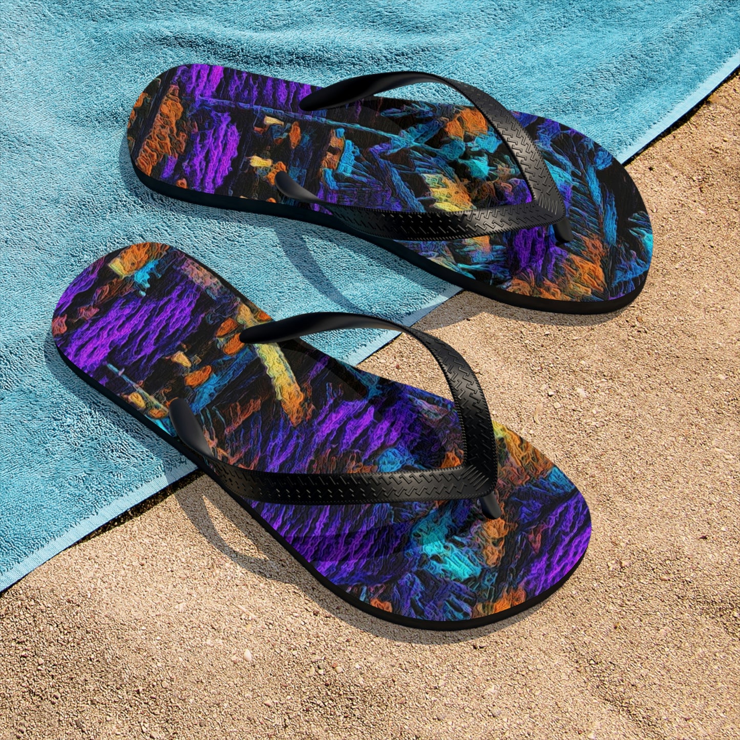 Unisex Flip-Flops ... "The Royal Hawai'ian: Waikiki Beach_Beach" ... Honolulu, HI ... Ocotber 2014 (Halloween) ... Original Works ...
