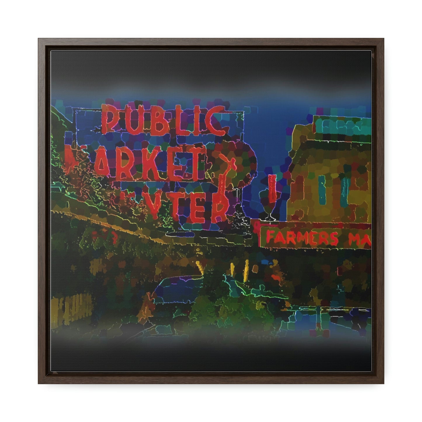 Gallery Canvas Wraps, Square Frame ... PPM: Pike Place Market ... Original Work ... Winter 2022 ...