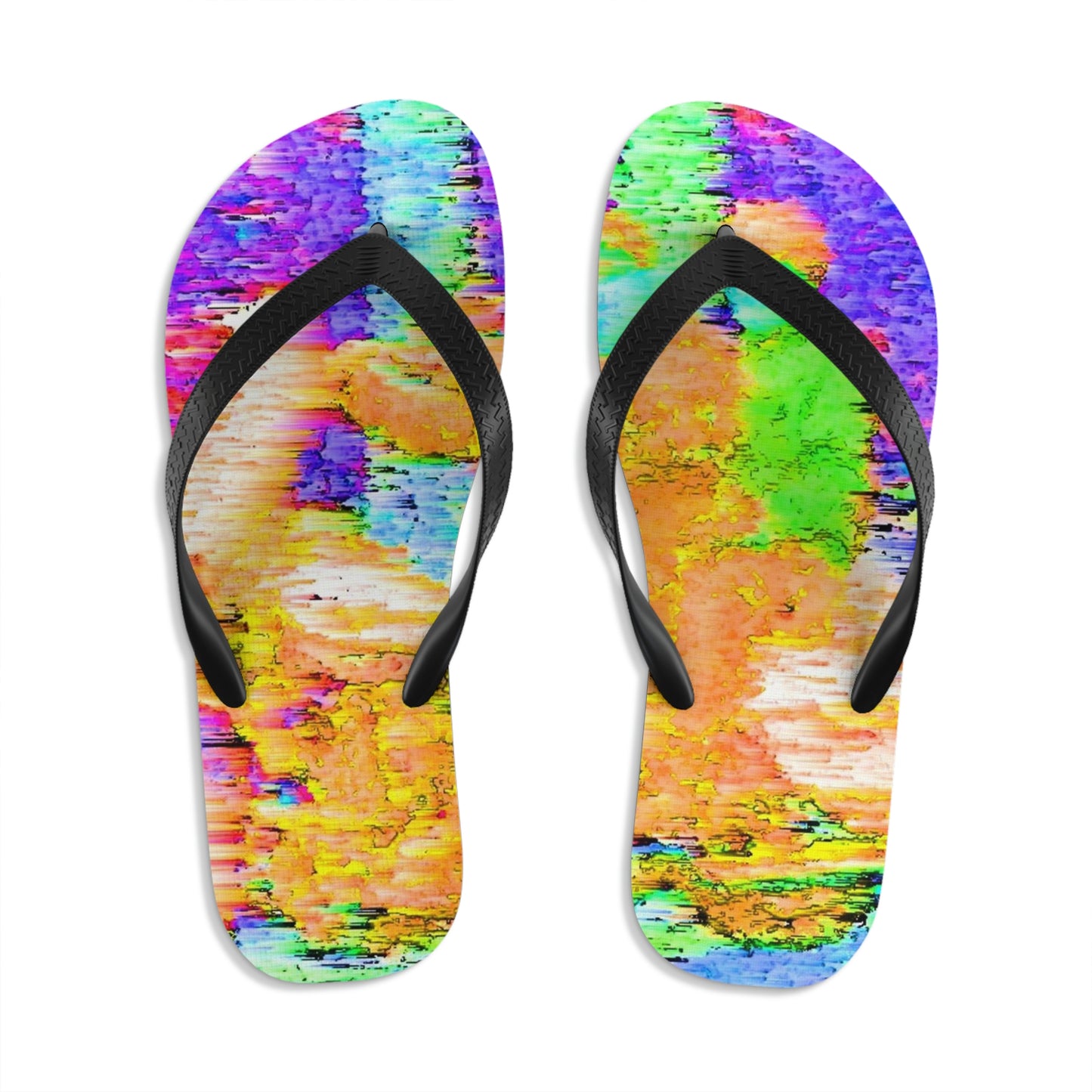 Unisex Flip-Flops ... "And 'I' Left His Dead A_s There By The Side-of-The-Road" ... Original Works ... (Grateful Dead: Me-And-My-Uncle)