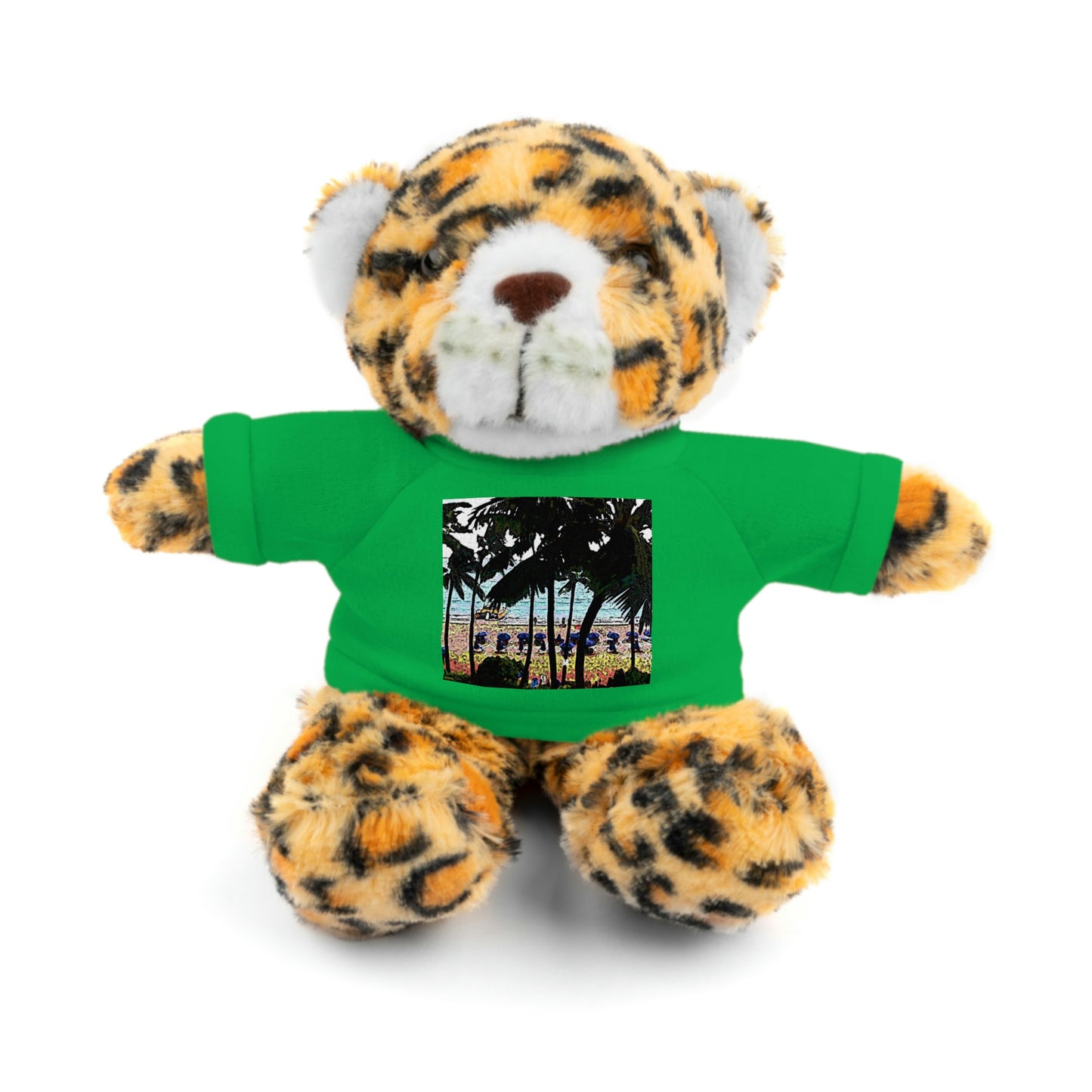 Stuffed Animals with Tee ... "A Beautiful Beach Amongst The Palms" ... The Outrigger Waikiki, Honolulu, Oahu ... Original Works ...